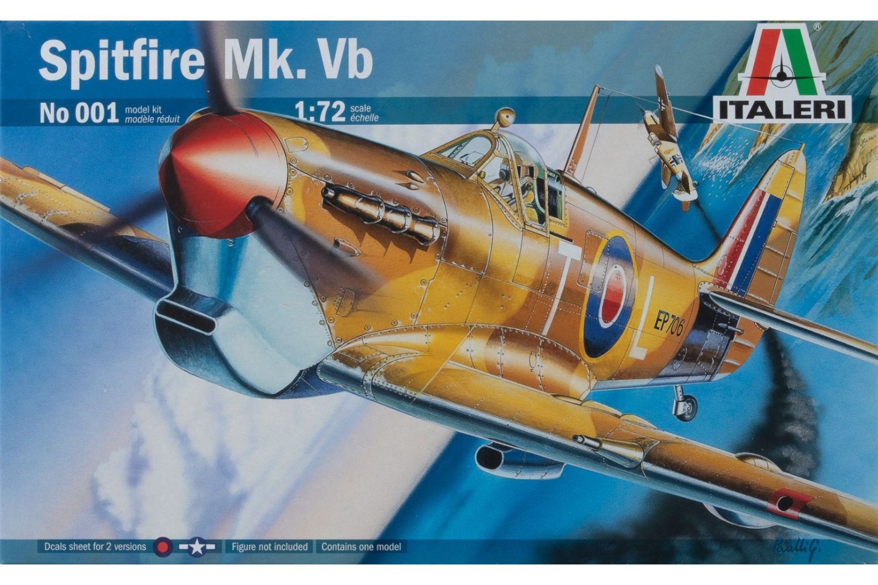 Italeri IT0001 Spitfire Mk.Vb, model kit