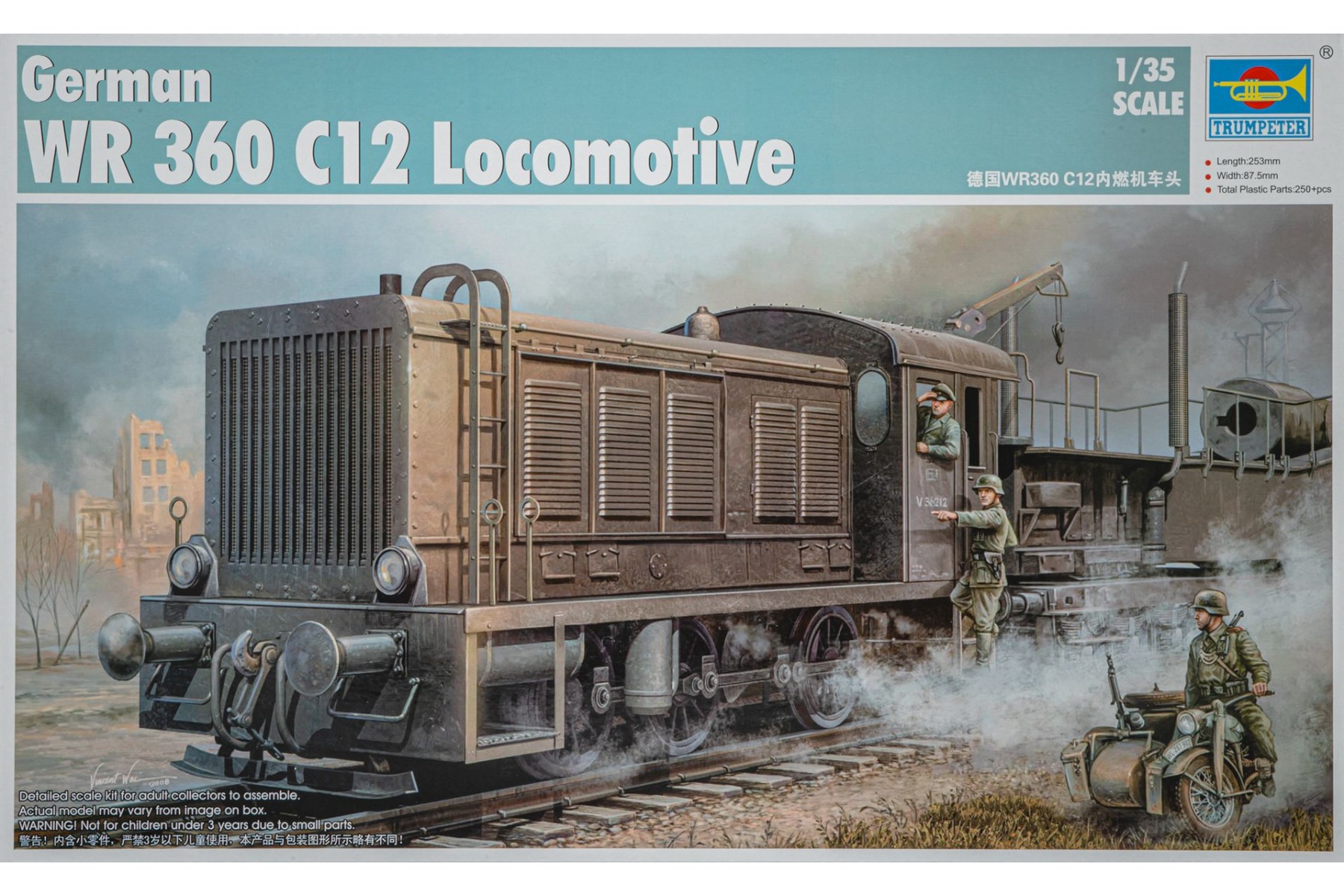 Trumpeter TRU00216 German WR 360 C12 Locomotive, model kit