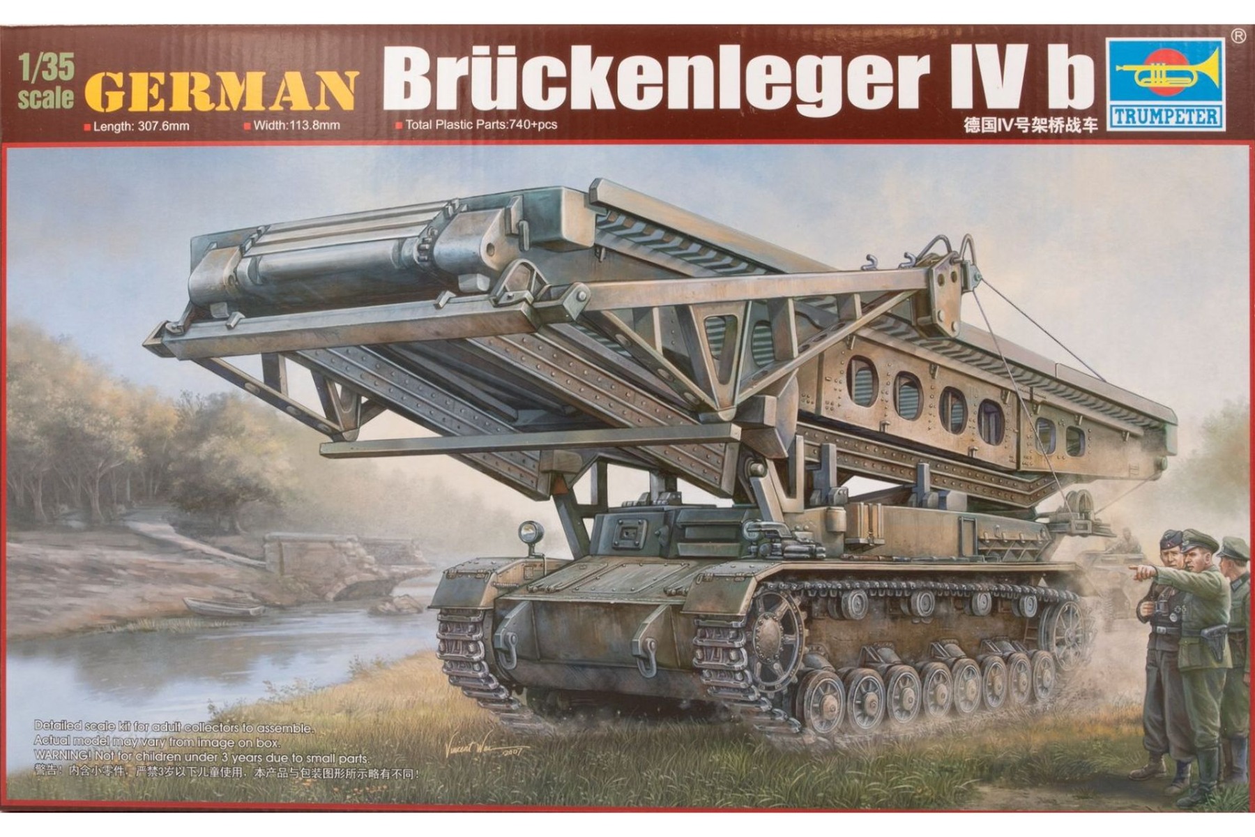 Trumpeter TRU00390 German Brückenleger IV b, model kit