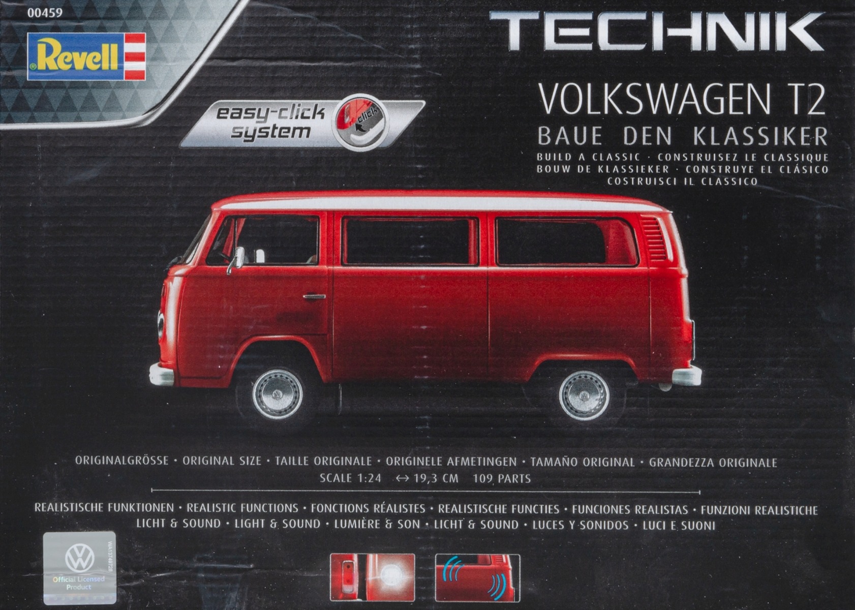 Revell RE00459 VW / Volkswagen T2 Bus Easy Click 