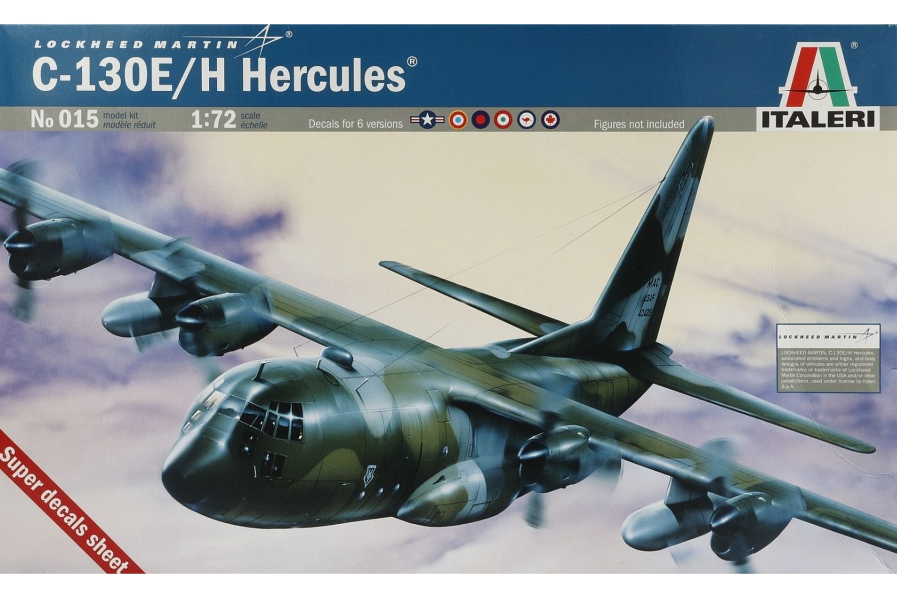 Italeri IT0015 Lockheed Martin C-130E/H Hercules, model kit