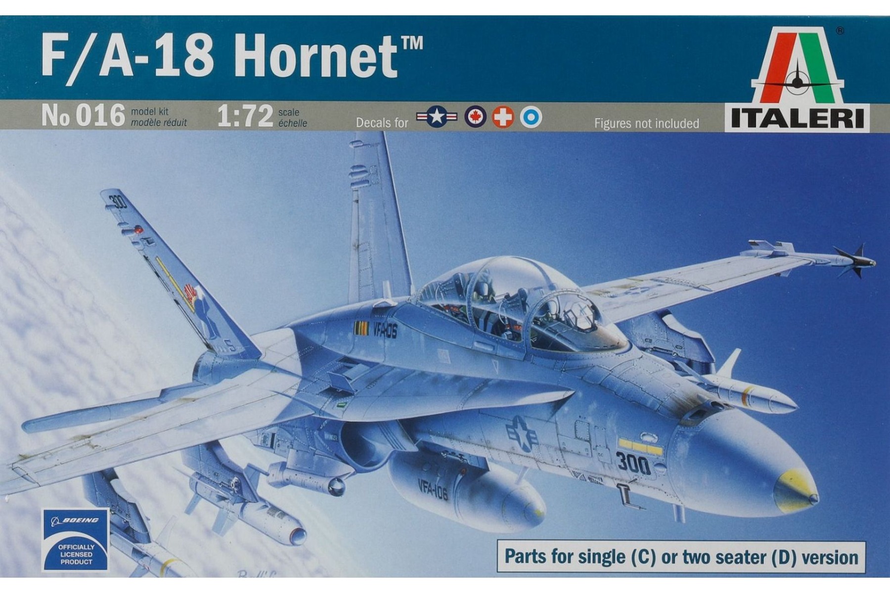 Italeri IT0016 McDonnell Douglas F/A-18 Hornet C/D