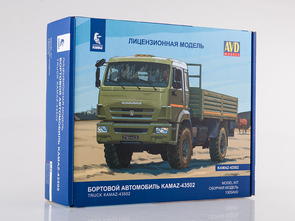 KAMAZ-43502 flatbed truck (facelift),  model kit