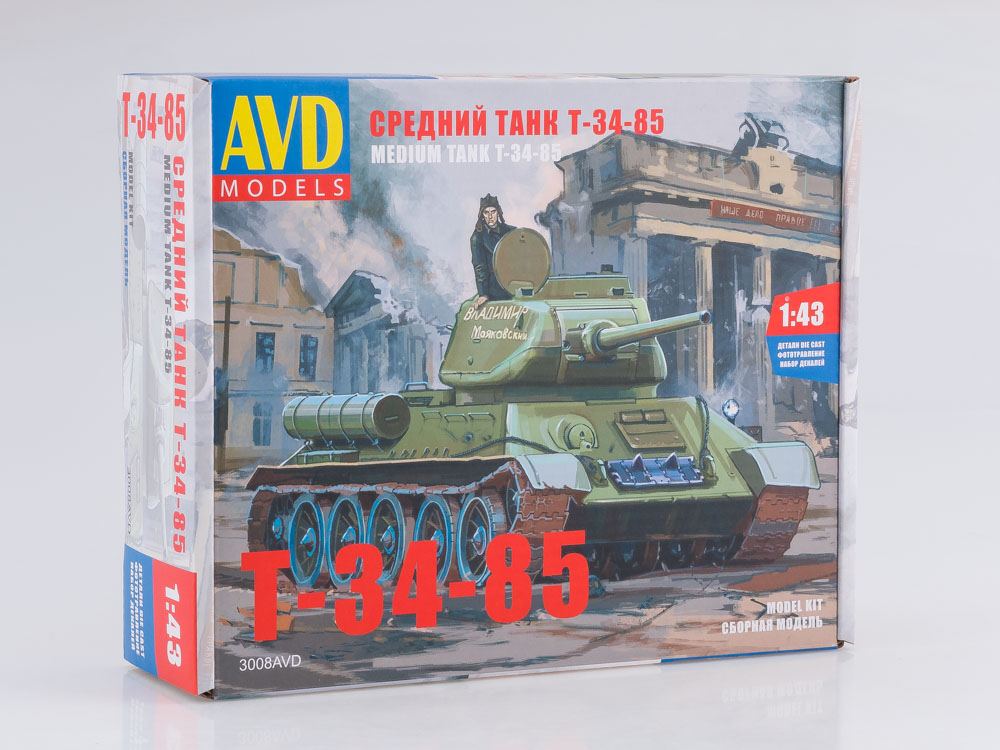 3008AVD Tank T34-85, model kit