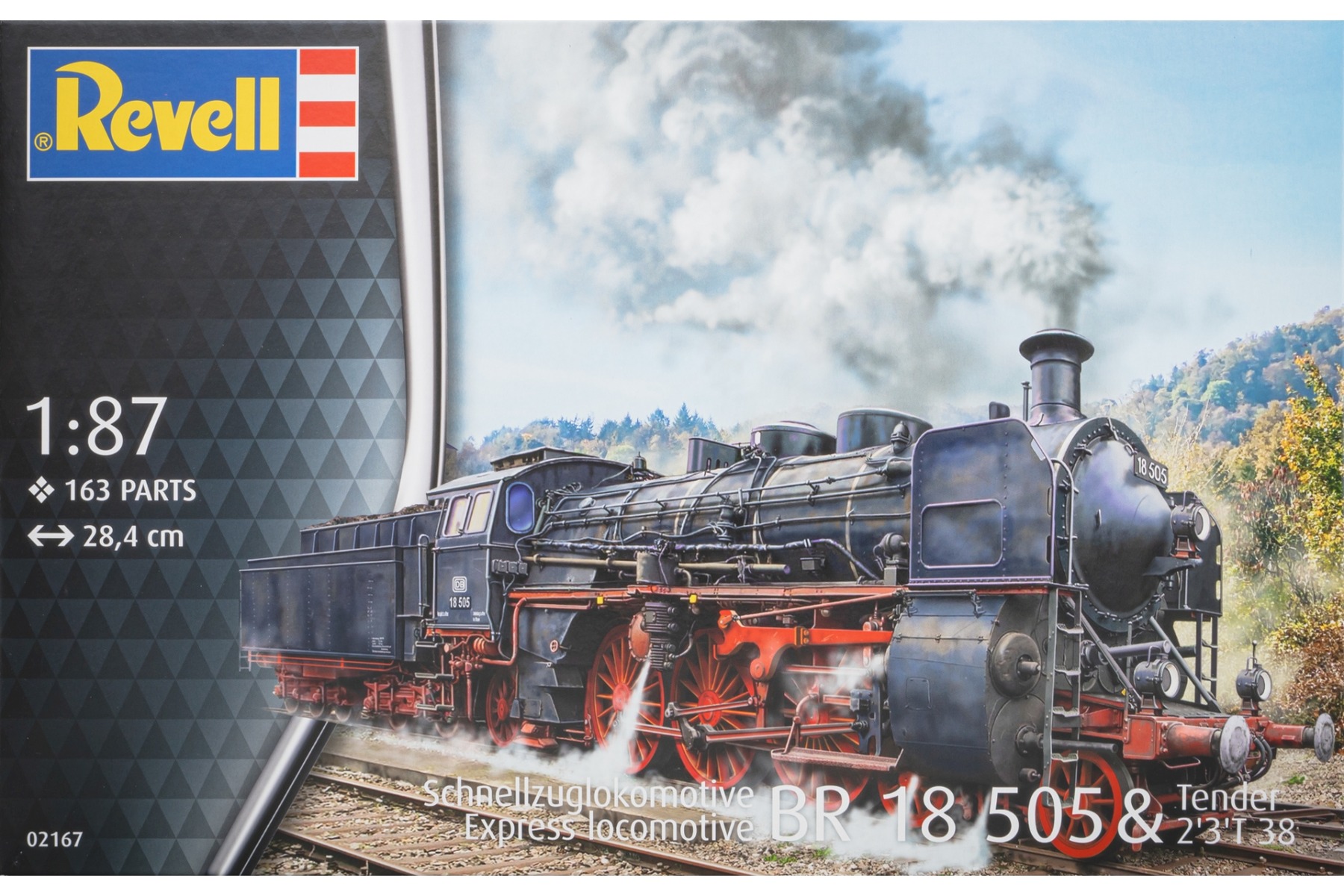 Revell RE02167 Express Locomotive BR 18 505 & Tender 2'3'T 38, model kit
