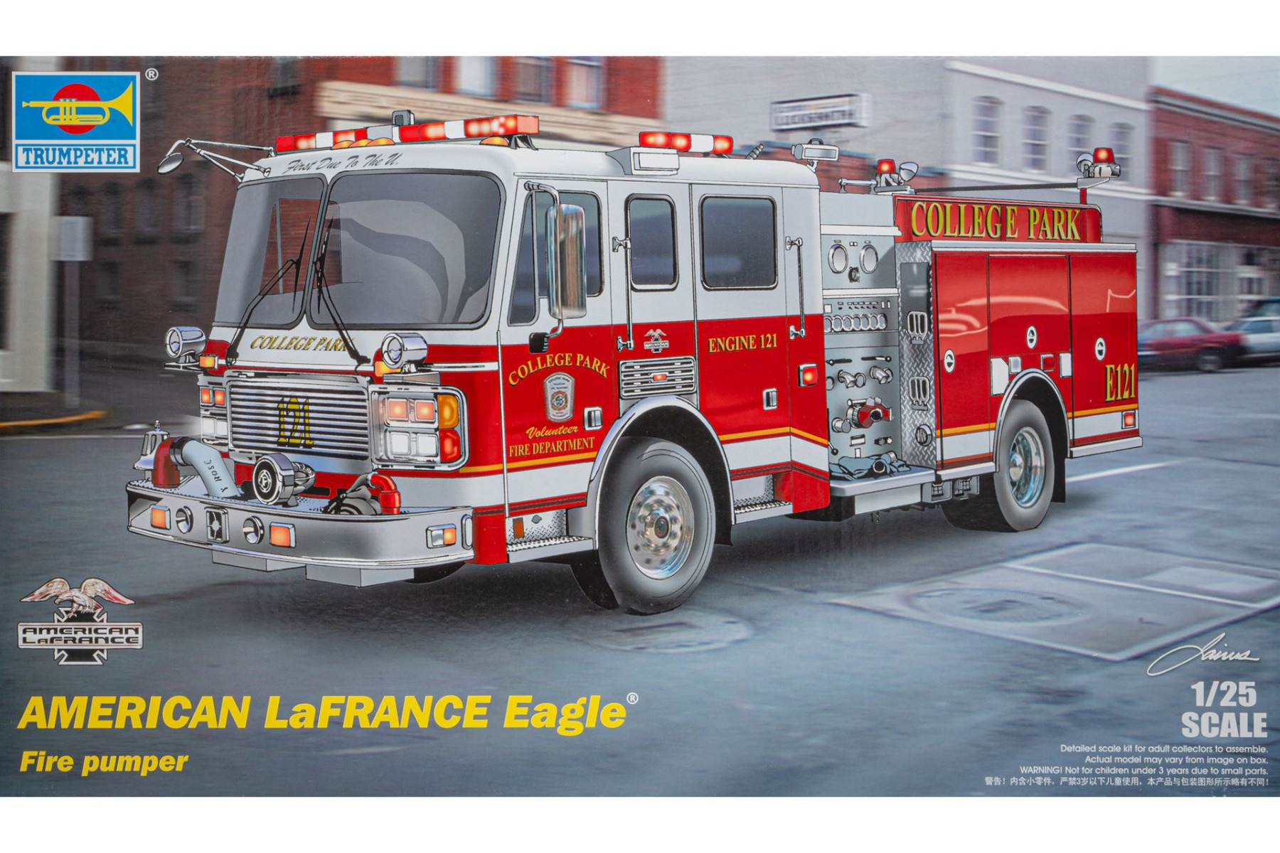 Trumpeter TRU02506 American LaFrance Eagle, Fire pumper, model kit
