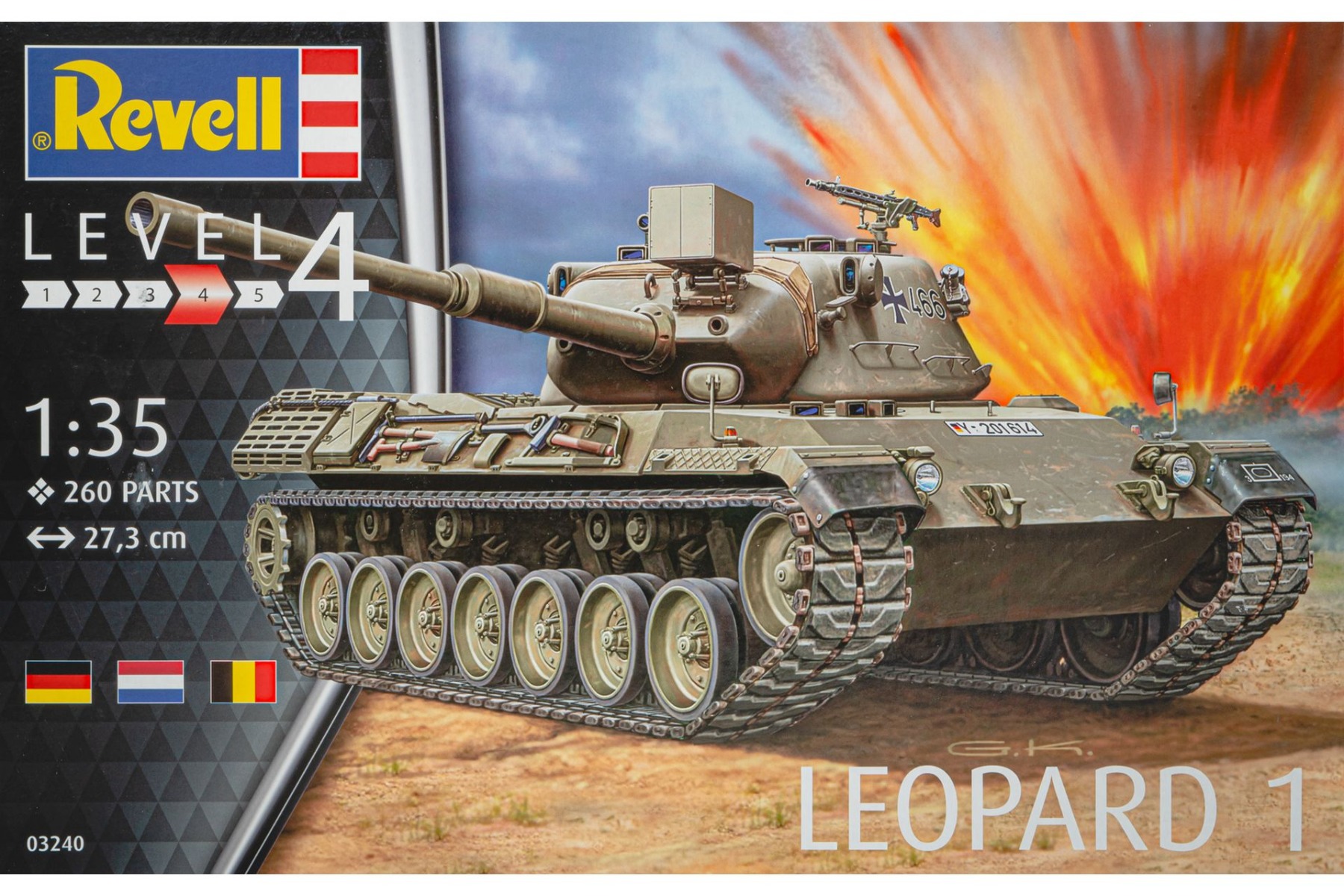  RE03240 Leopard 1 tank, model kit