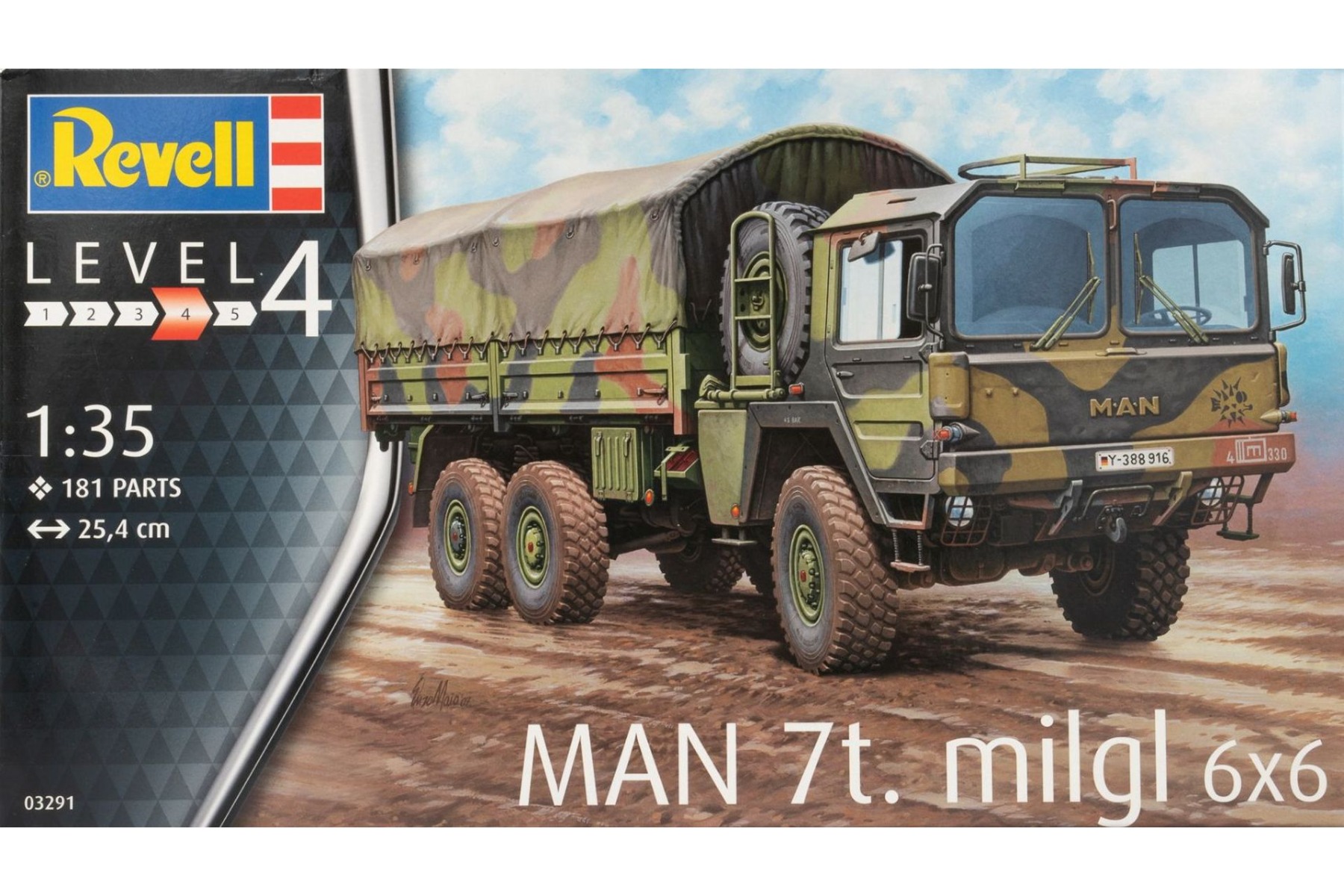 Revell RE03291 MAN 7t Milgl 6x6 truck, model kit