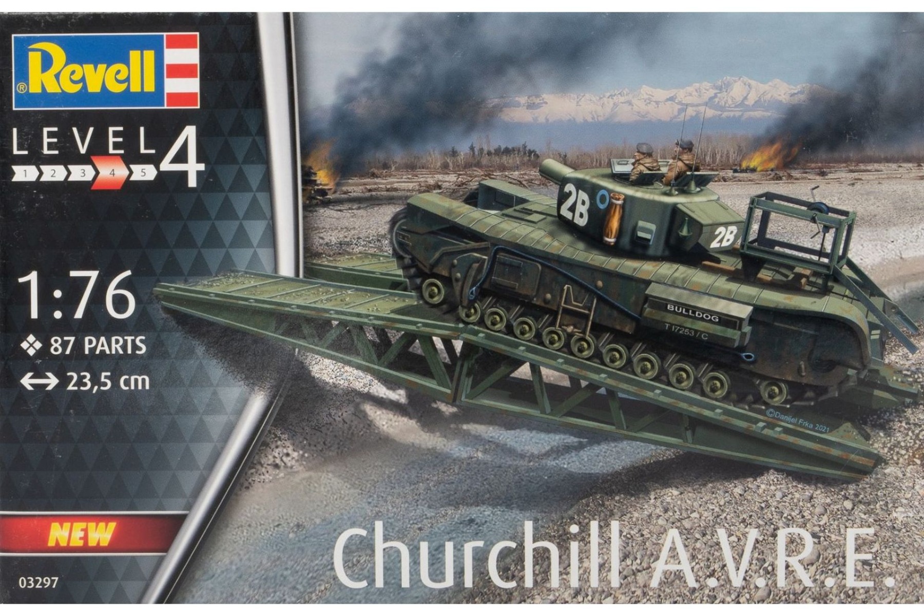Revell RE03297 Churchill A.V.R.E., tank, model kit