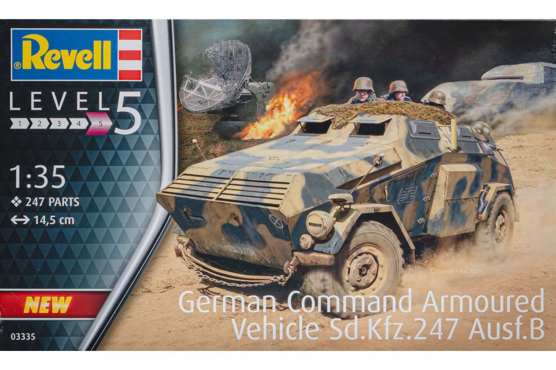 Revell RE03335 German Command Armoured Vehicle Sd.Kfz.247 Ausf.B, model kit