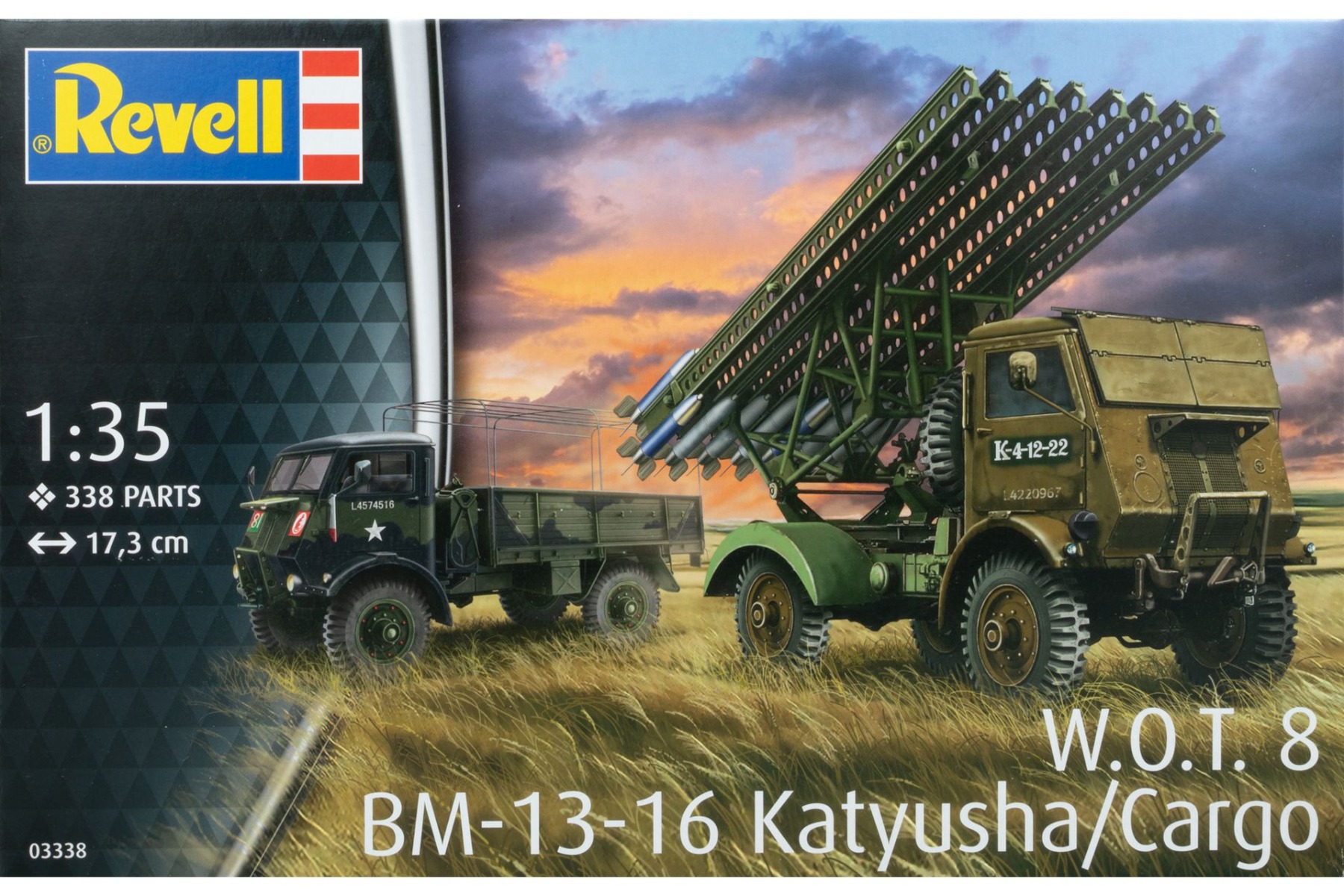 Revell RE03338 BM-13-16 on WOT8, model kit