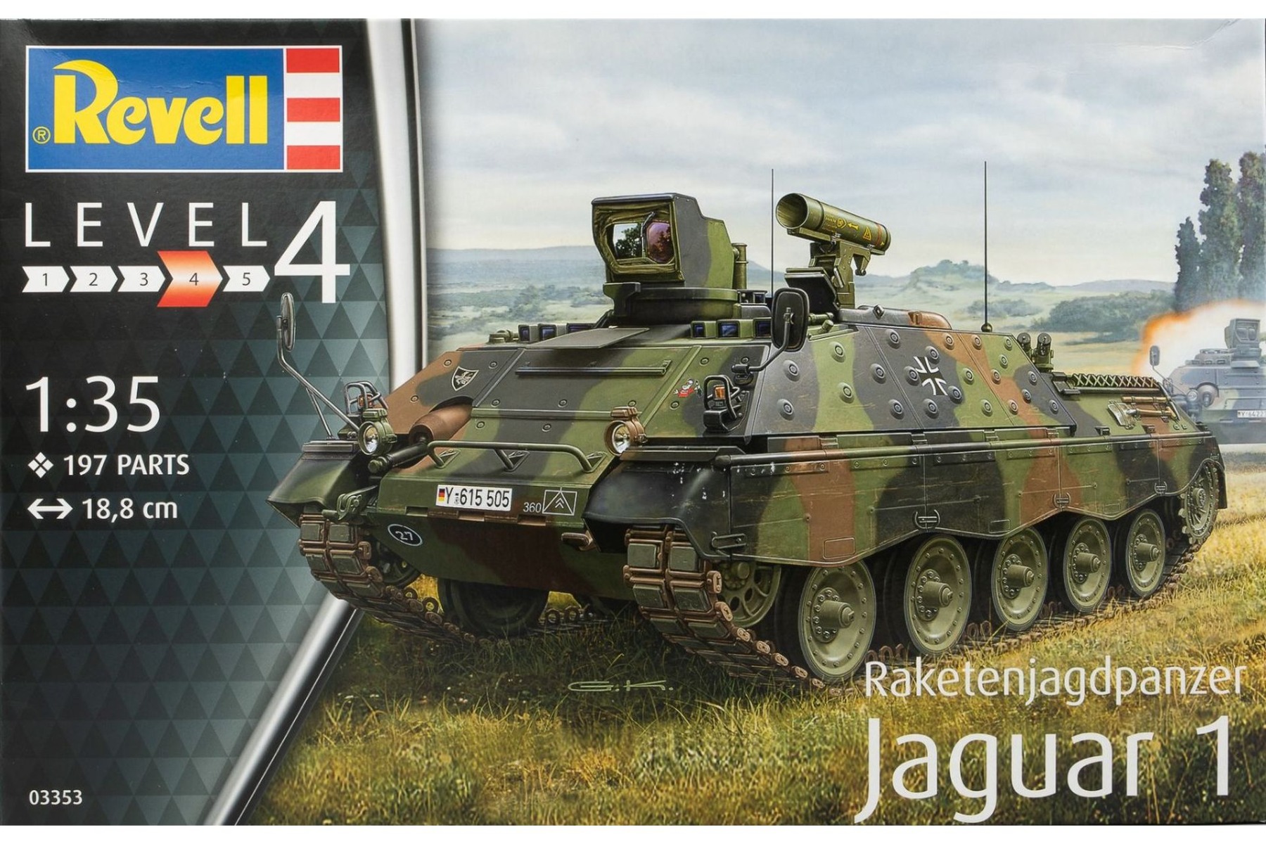 Revell RE03353 Raketenjagdpanzer Jaguar 1, model kit