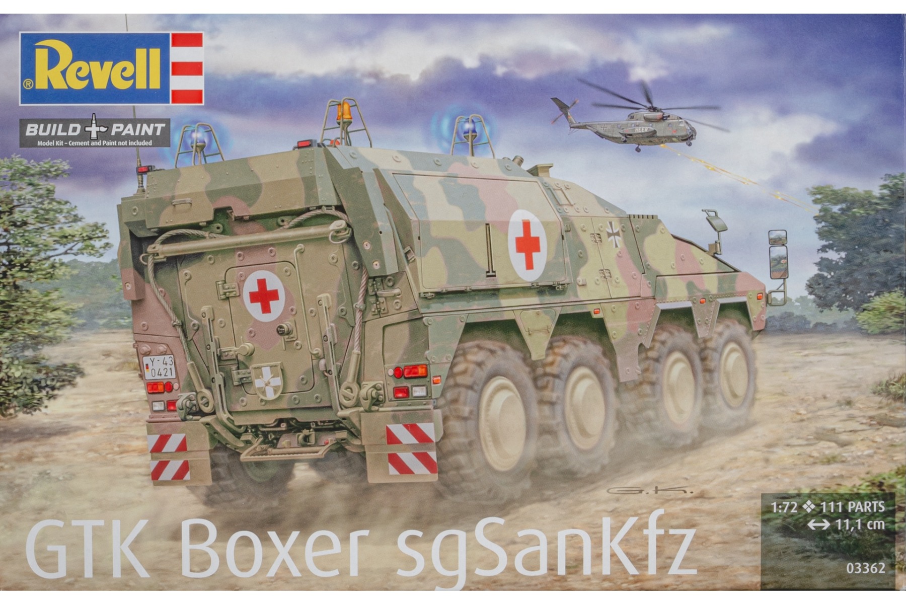 Revell RE03362 GTK Boxer sgSanKfz Sanitätskraftwagen Ambulance, model kit