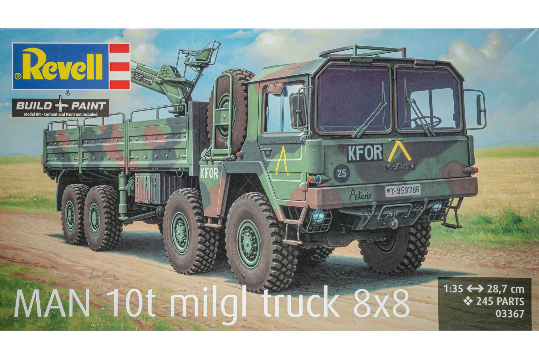 Revell RE03367 MAN 10t milgl truck 8x8, model kit