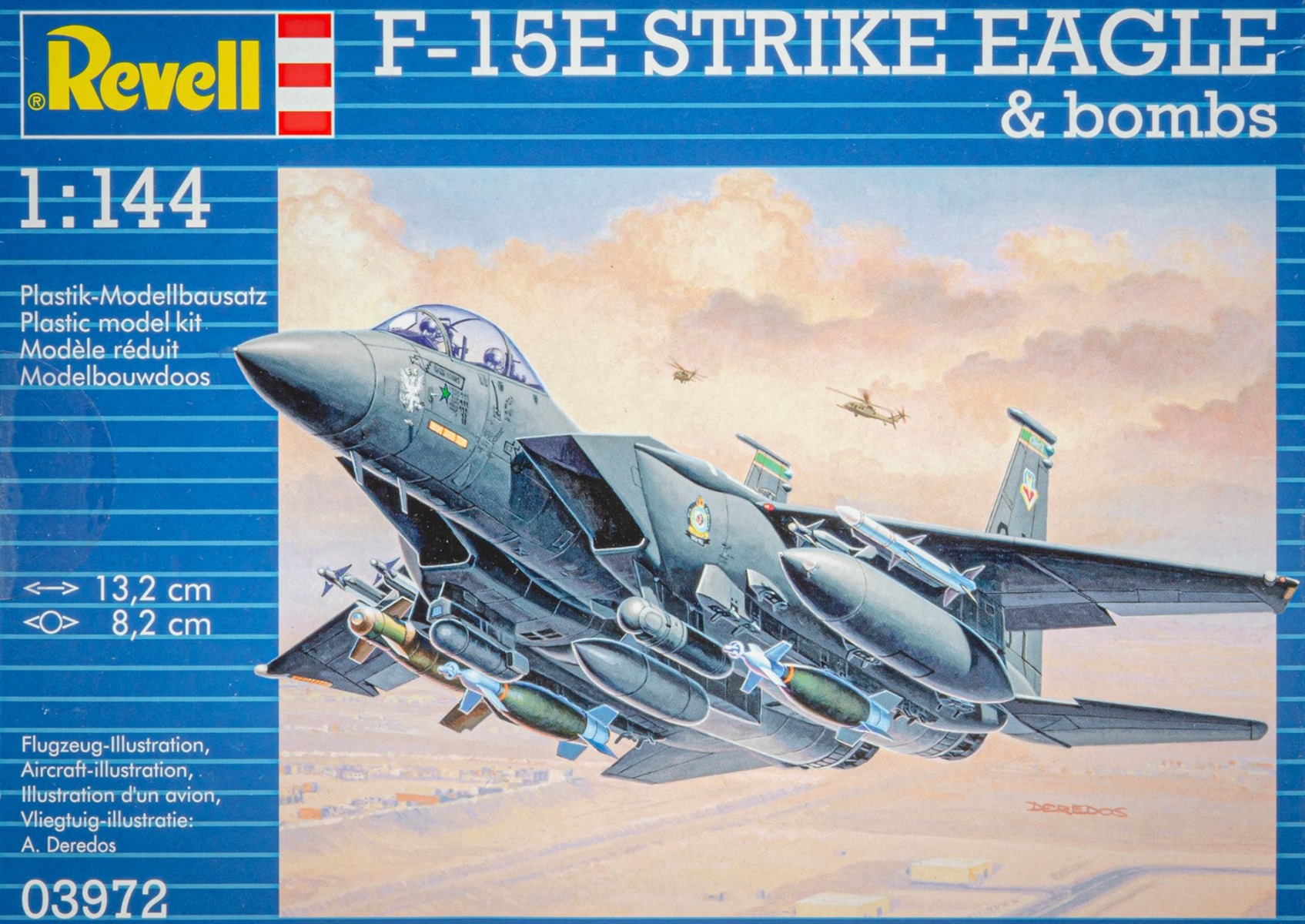 Revell RE03972 F-15E Strike Eagle & bombs, model kit