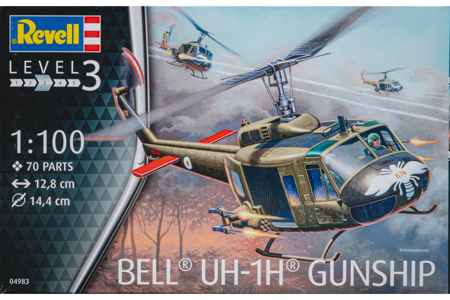 Revell RE04983 Bell UH-1H Gunship, model kit