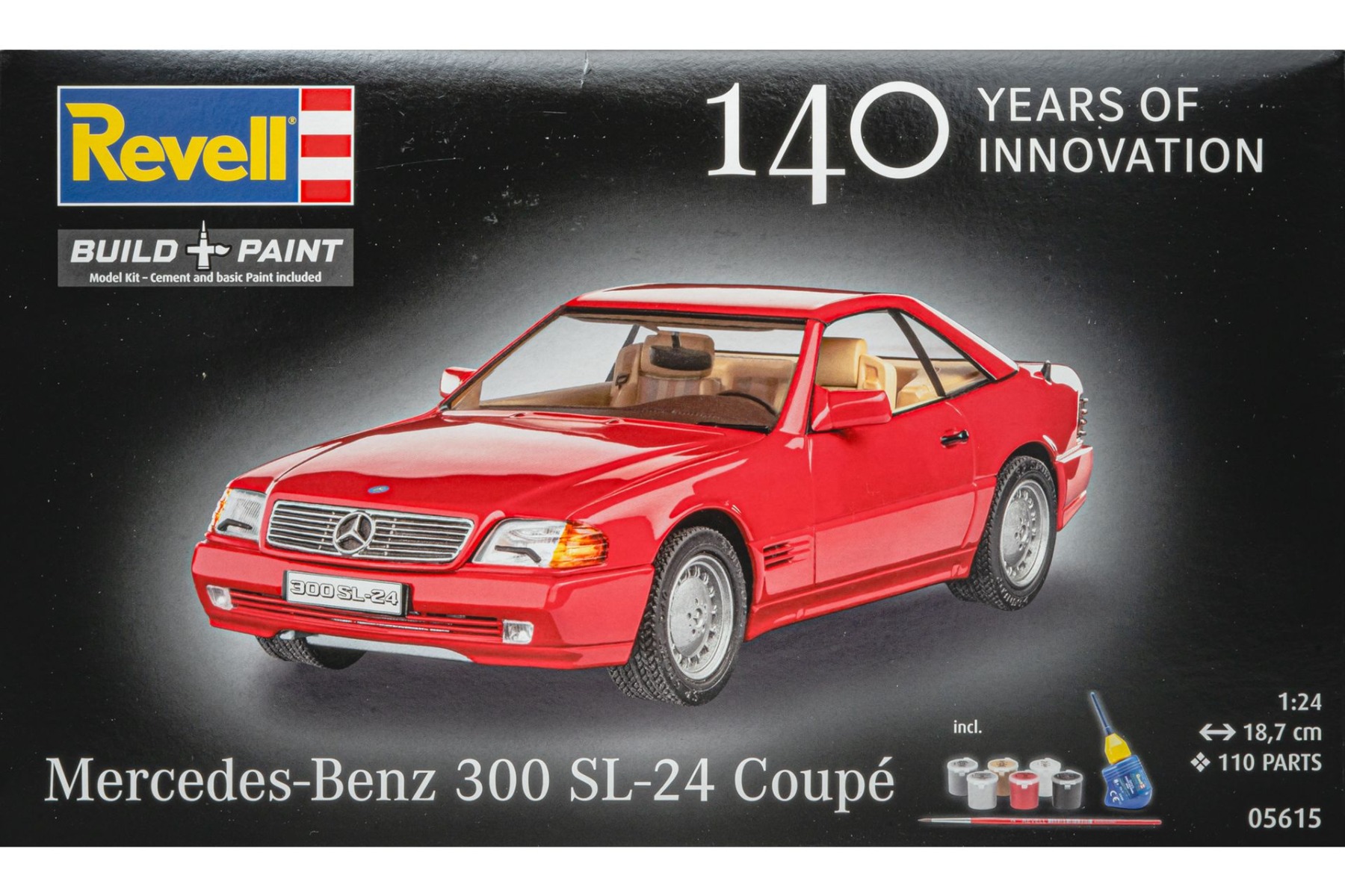 e (140 Years of  Mercedes-Benz Innovations), model set (incl. paints and glue)