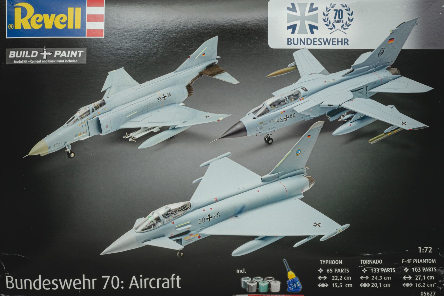 Revell RE05627 Bundeswehr 70th  Anniversary, Aircraft Gift Set, model set