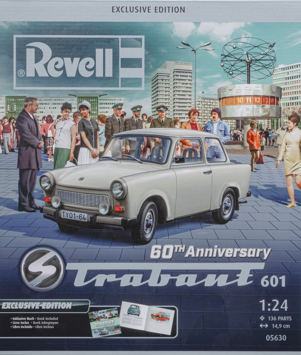 Revell RE05630 Trabant 601 60th Anniversary Gift Set (Exclusive Edition), model kit