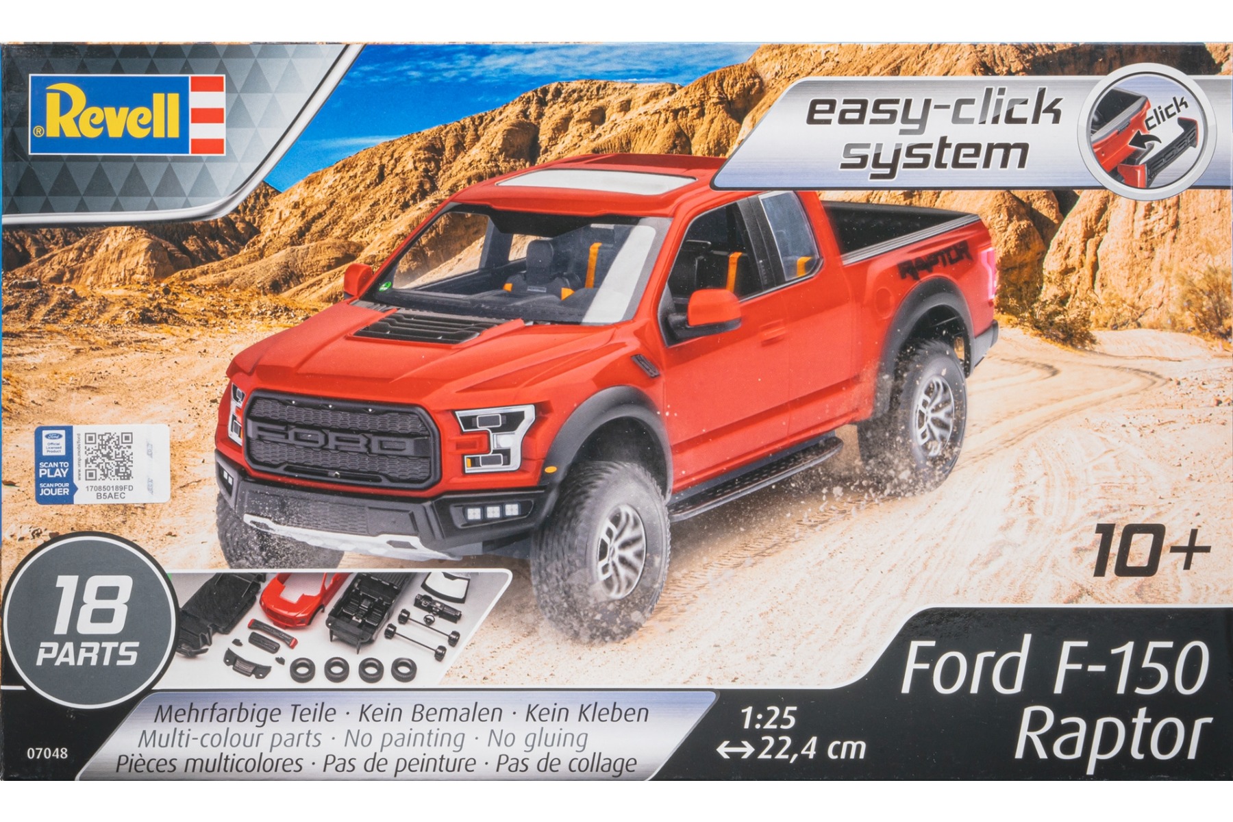 Revell RE07048 Ford F-150 Raptor (easy-click system), model kit