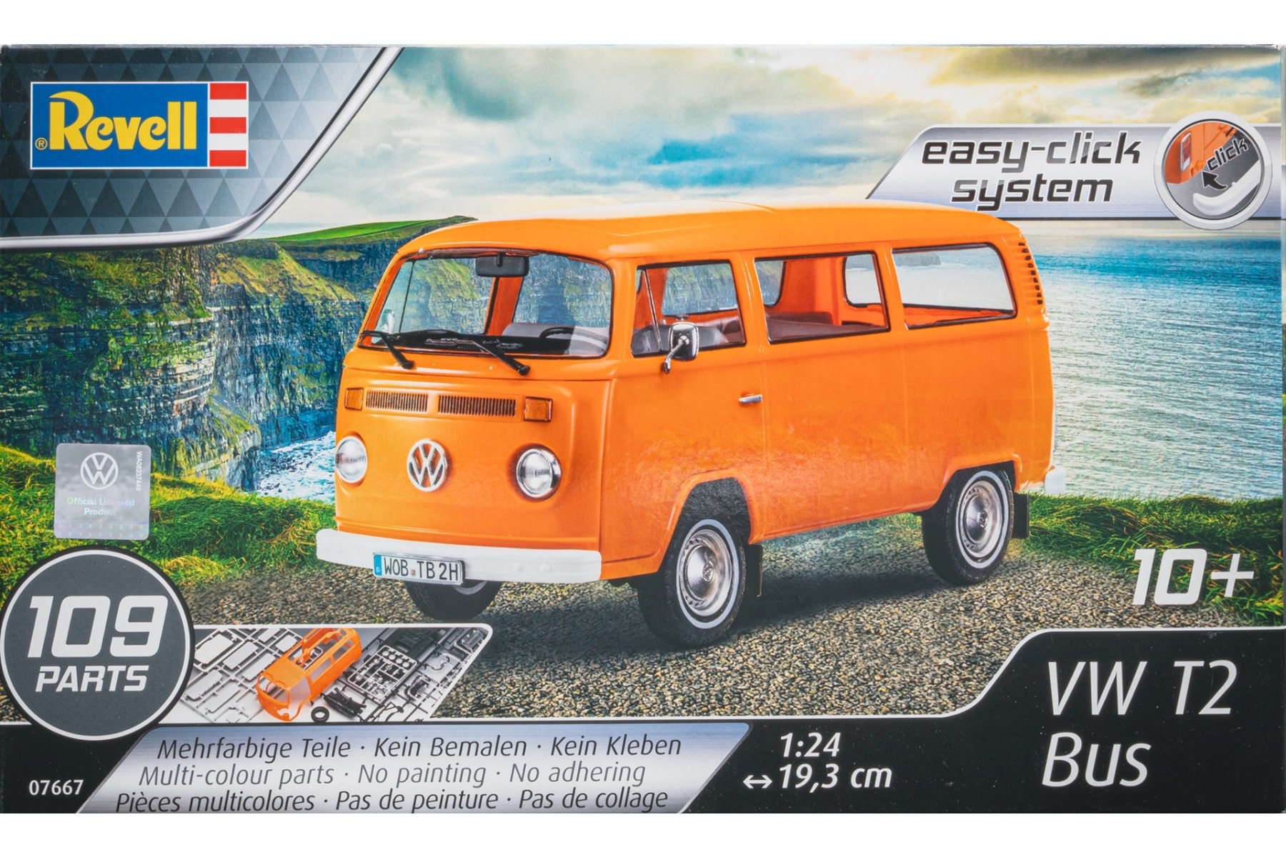 Revell RE07667 Volkswagen / VW T2 Bus (easy-click system), model kit