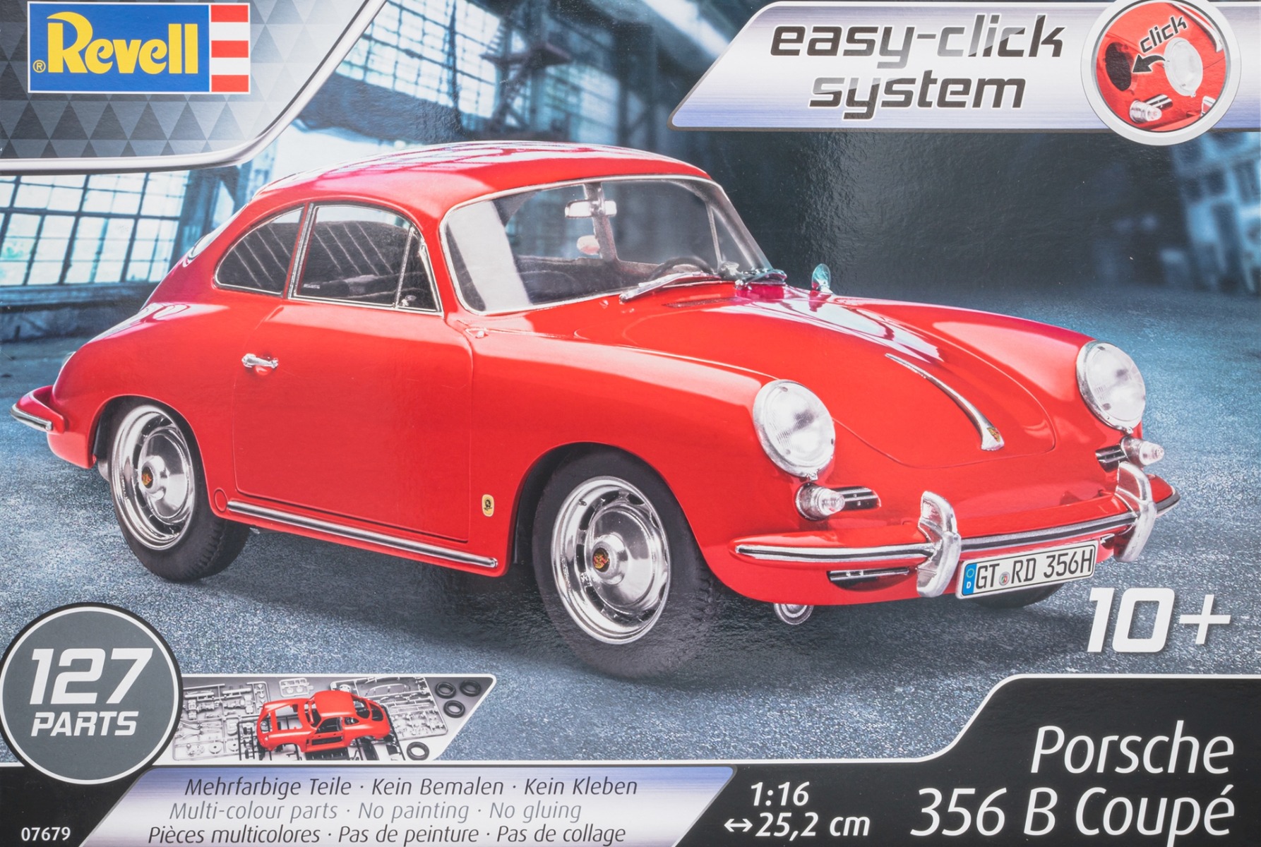 Revell RE07679 Porsche 356 B Coupe (easy-click system), model kit