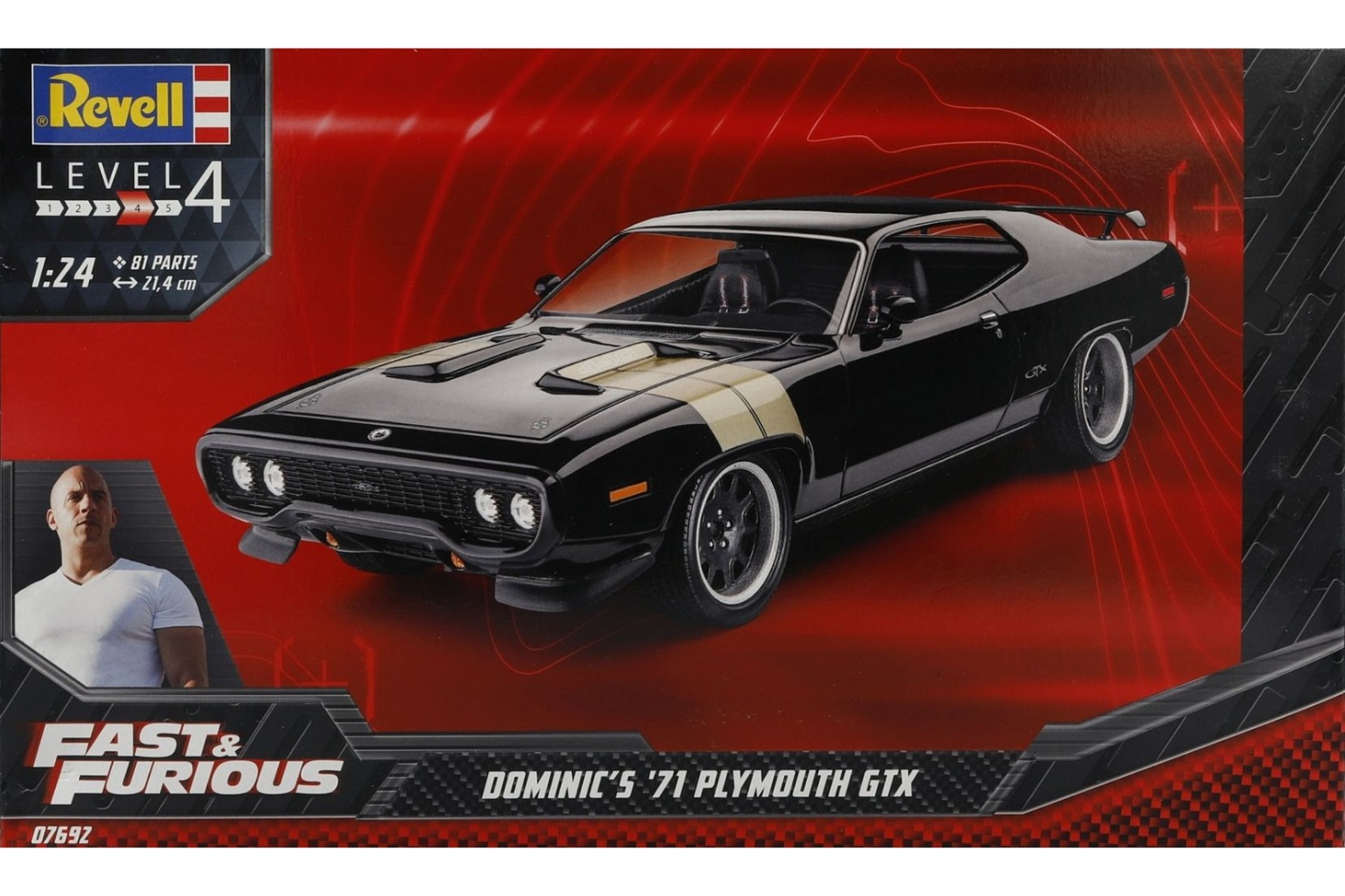 Revell RE07692 Fast & Furious Dominics 1971 Plymouth GTX, model kit