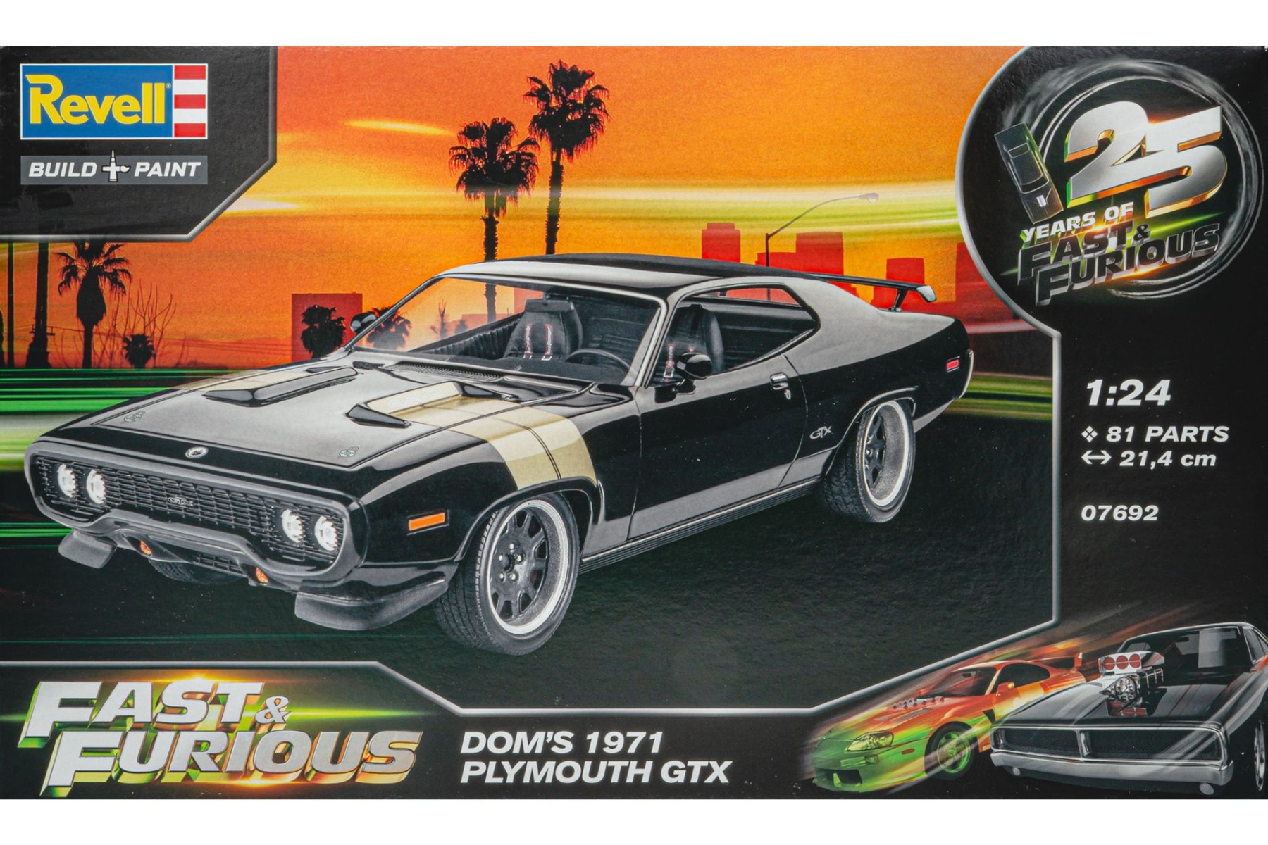 Revell RE07692 Fast & Furious Dominics 1971 Plymouth GTX, model kit