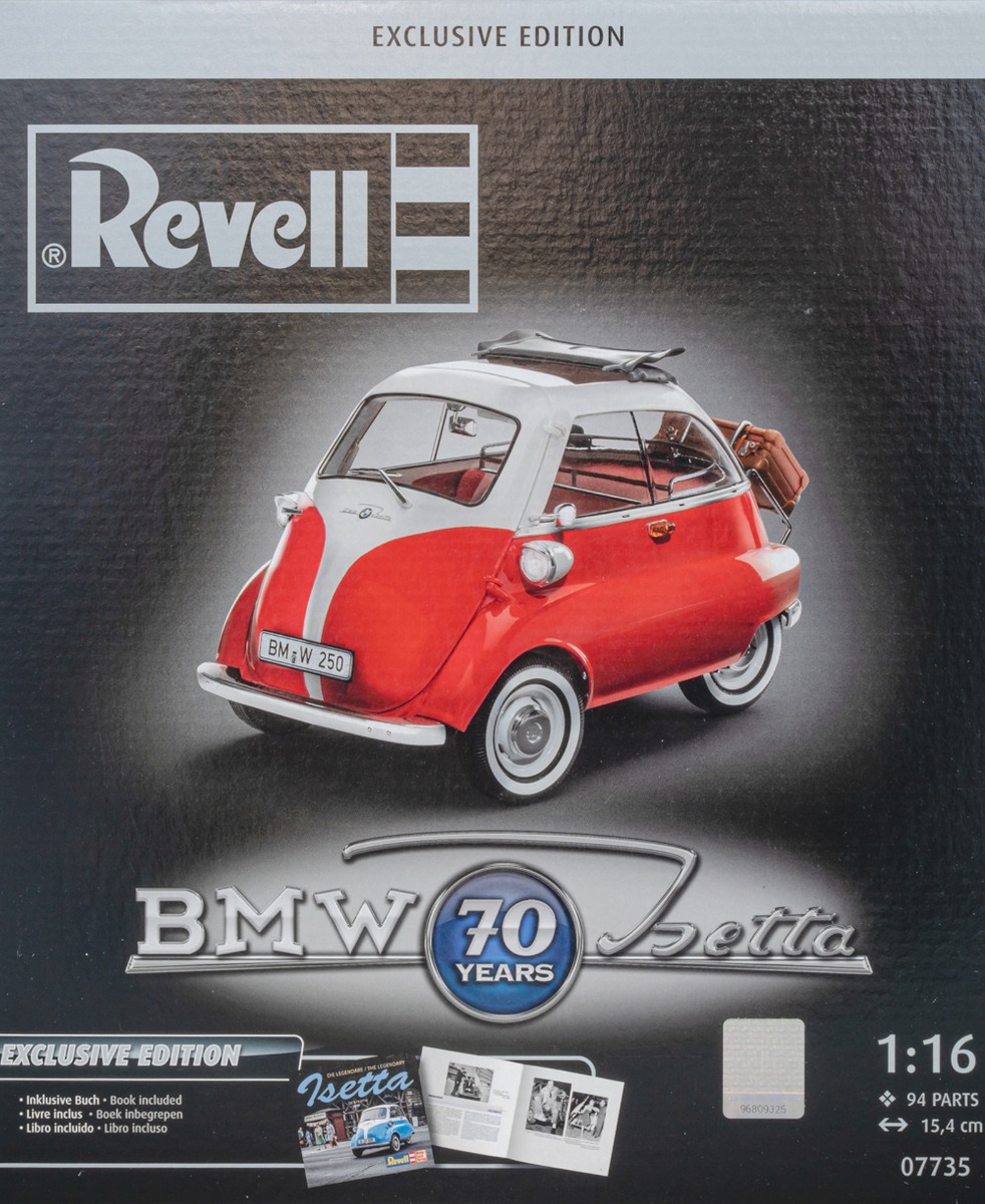 Revell RE07735 BMW Isetta 250 70th Anniversary Exclusive Edition, model gift set