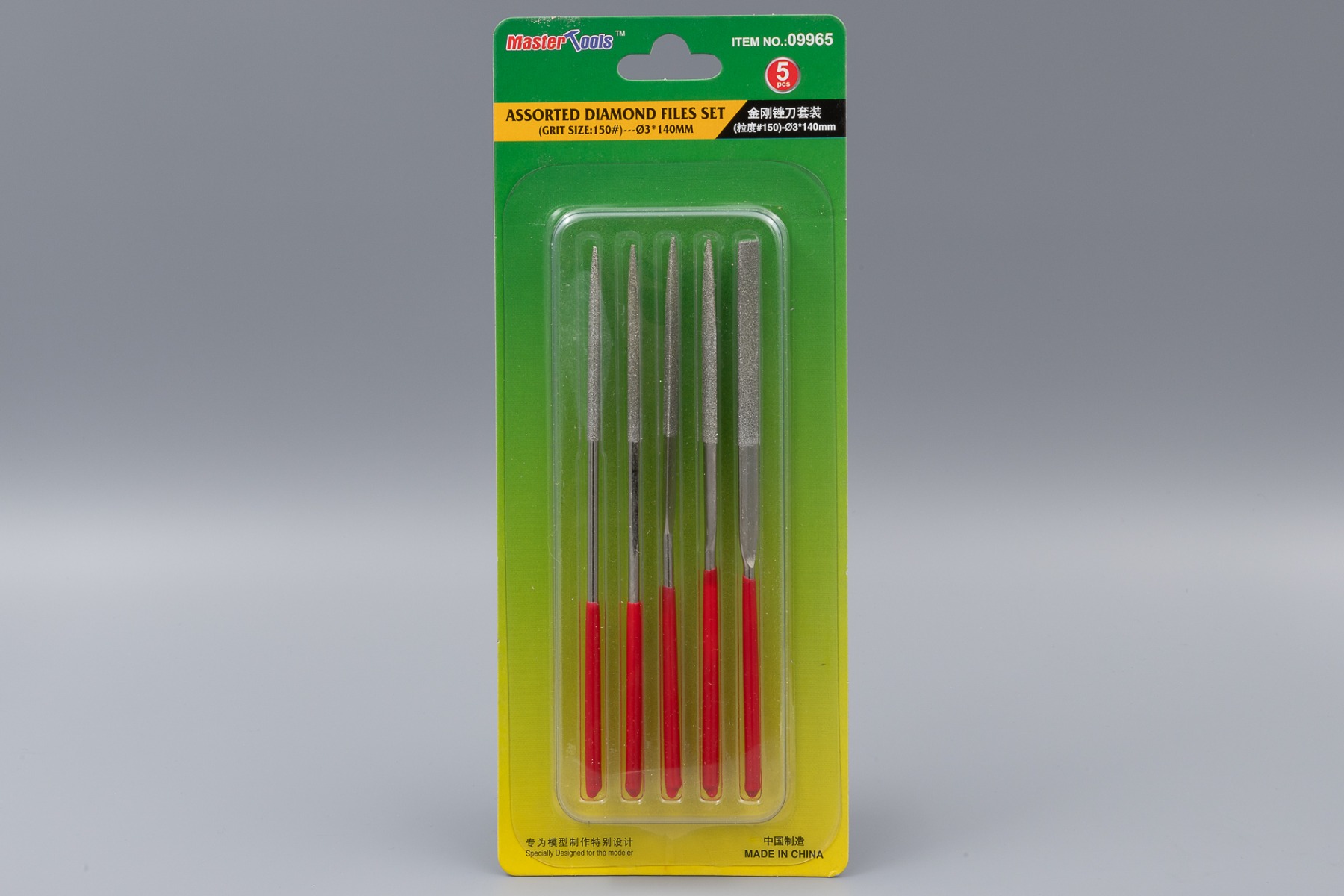 Trumpeter TRU09965 Assorted Diamond Files Set 5x with 150 Grit