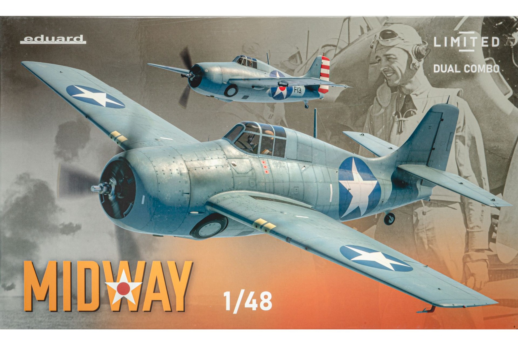 Eduard 11166 Midway Dual Combo (F4F-3, F4F-4), Limited edition, model kit