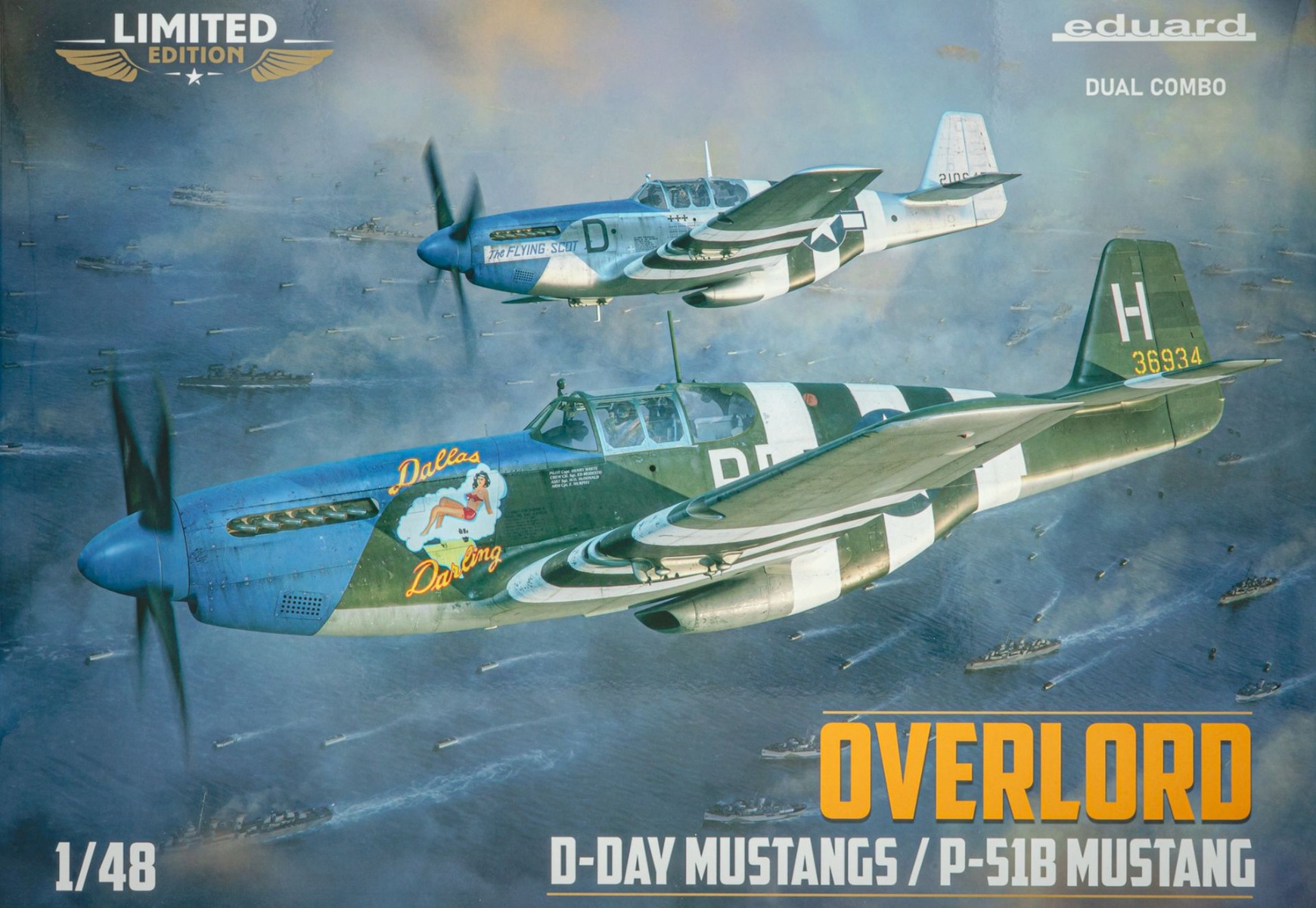 Eduard 11181 Overlord D-Day Mustangs/P-51B Mustang, Dual Combo, Limited Edition, model kit