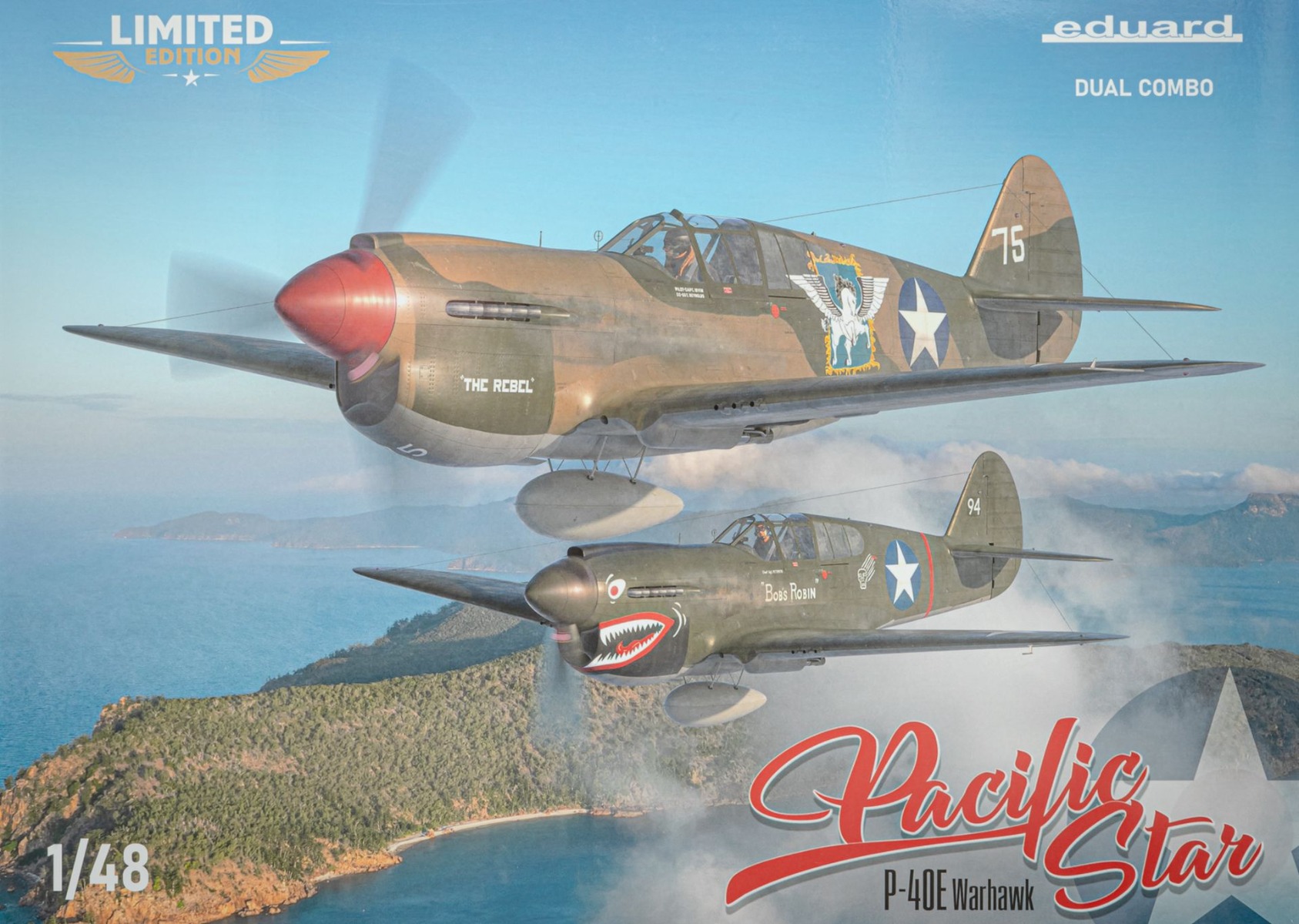 Eduard 11185 Pacific Star P-40E Warhawk, Dual Combo, Limited Edition, model kit