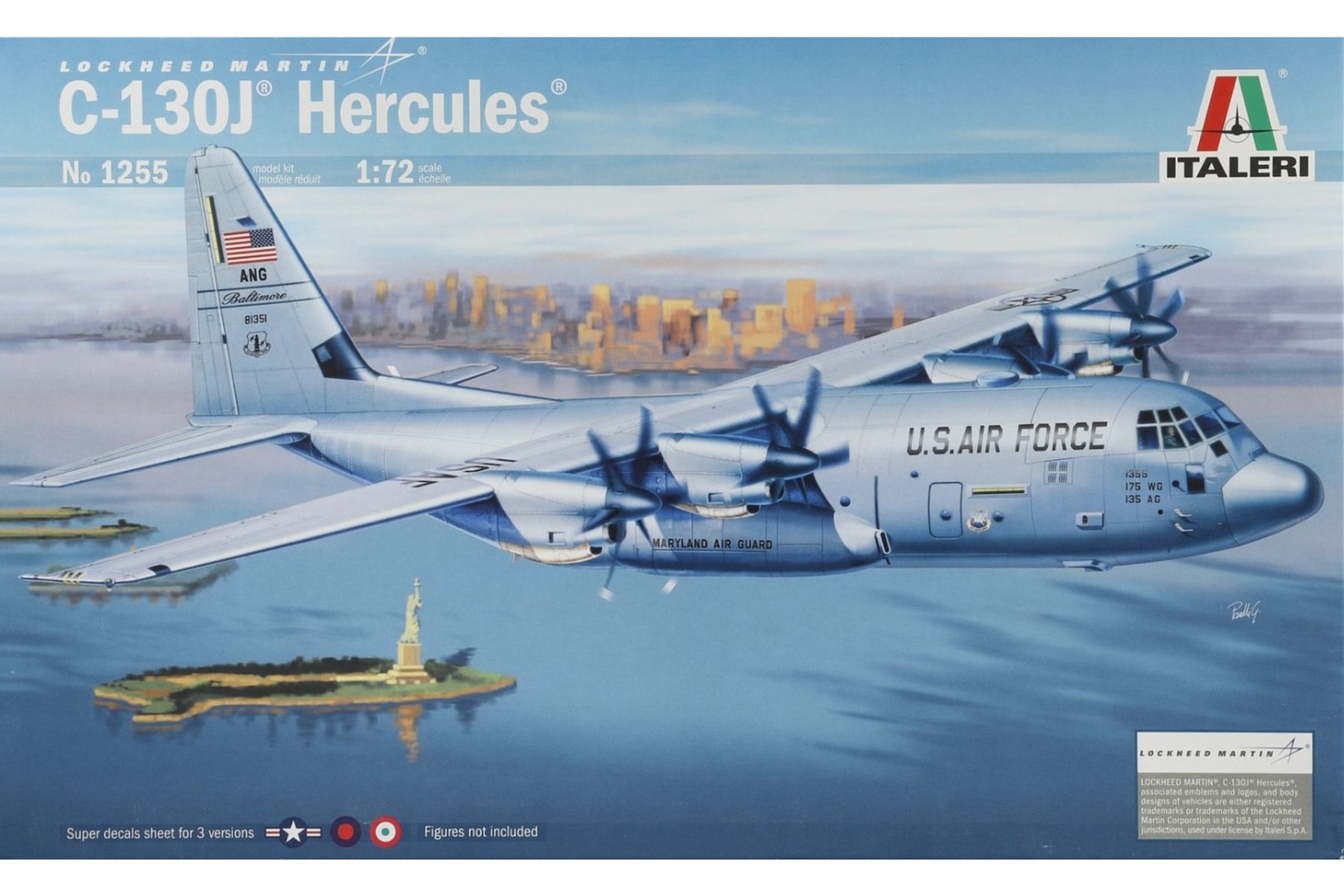 Italeri IT1255 Lockheed C-130J Hercules, model kit