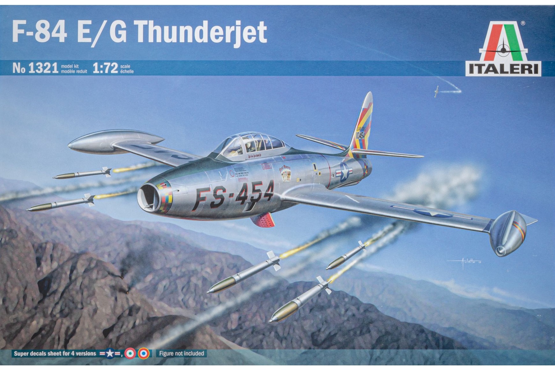 Italeri IT1321 F-84 E/G Thunderjet, model kit