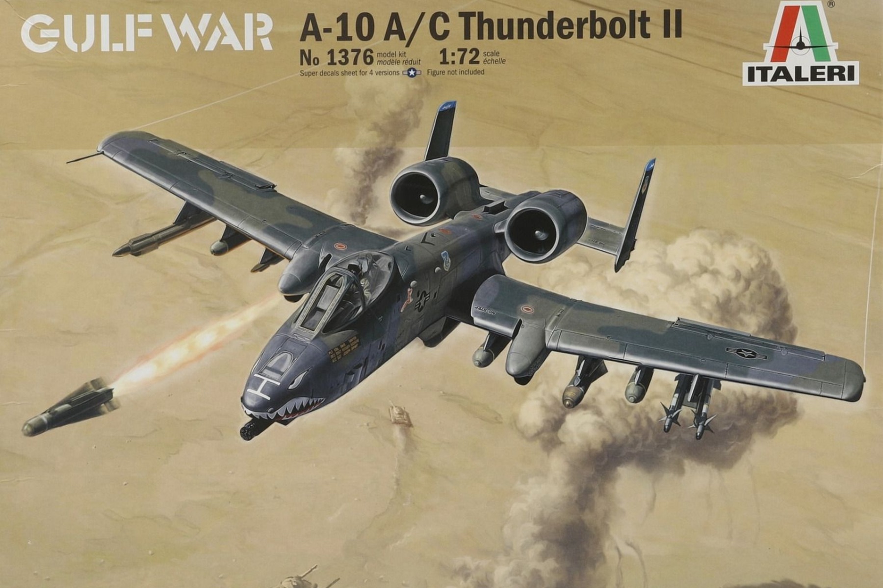 Italeri IT1376 A-10A/C Thunderbolt II Gulf War 25th Anniversary 1991-2016, model kit