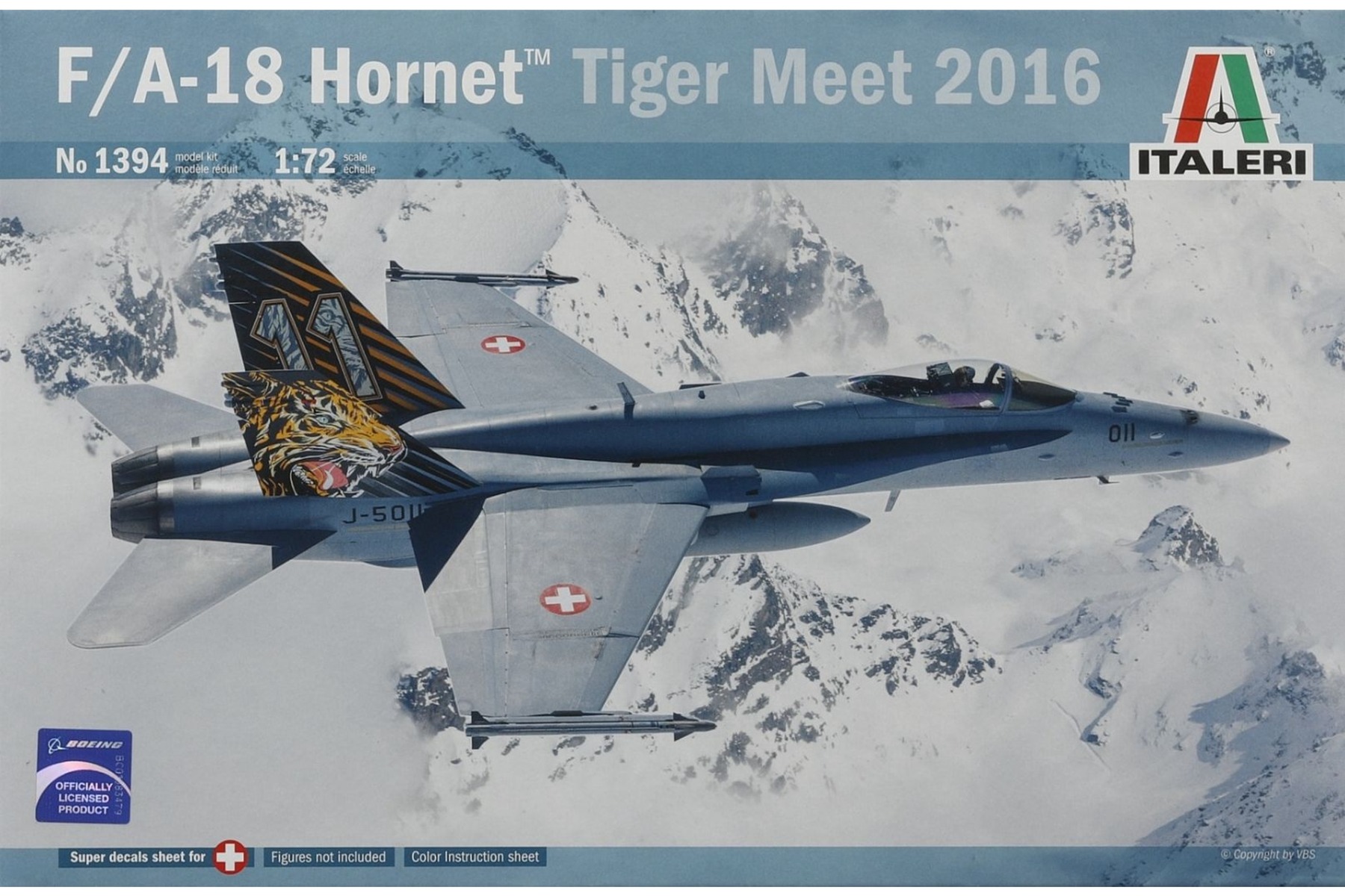 Italeri IT1394 McDonnell Douglas F/A-18 Hornet, Tiger Meet 2016, model kit
