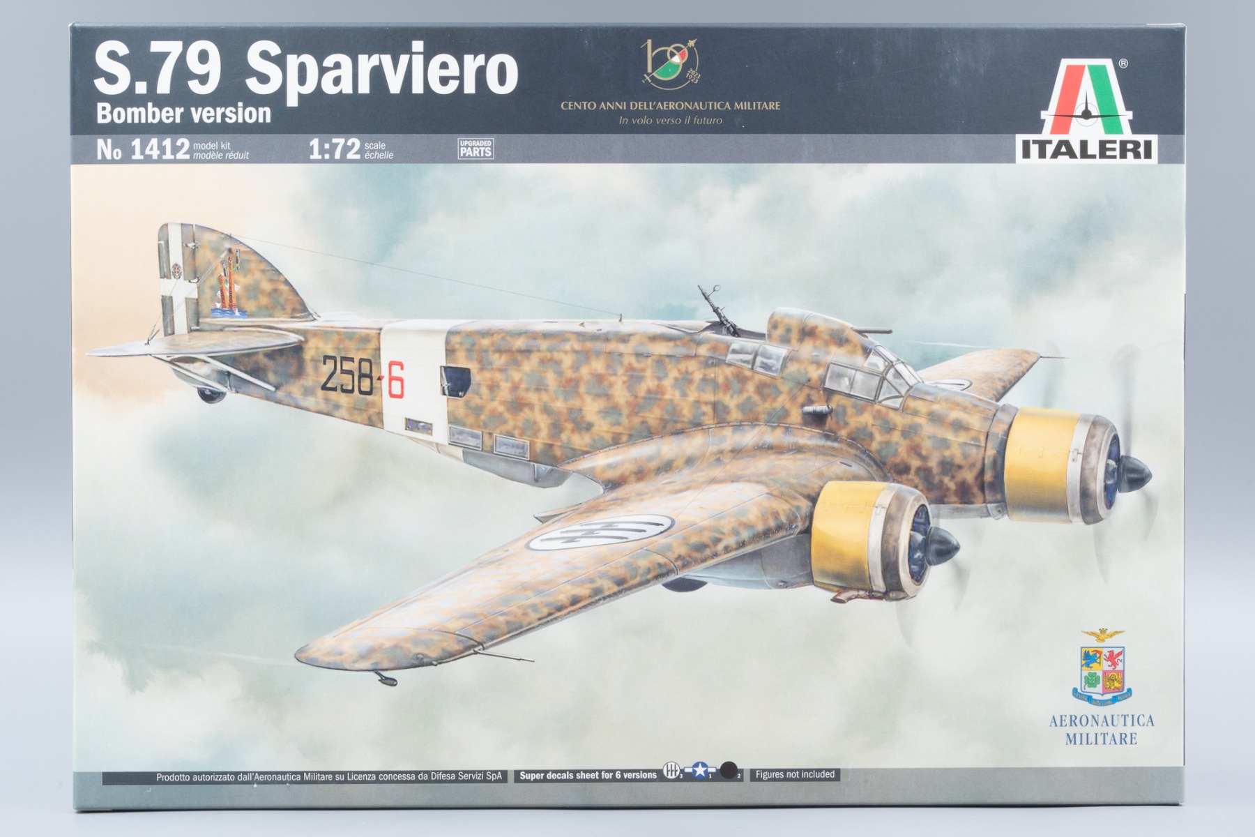 Italeri IT1412 S.79 Sparviero, Bomber version, model kit