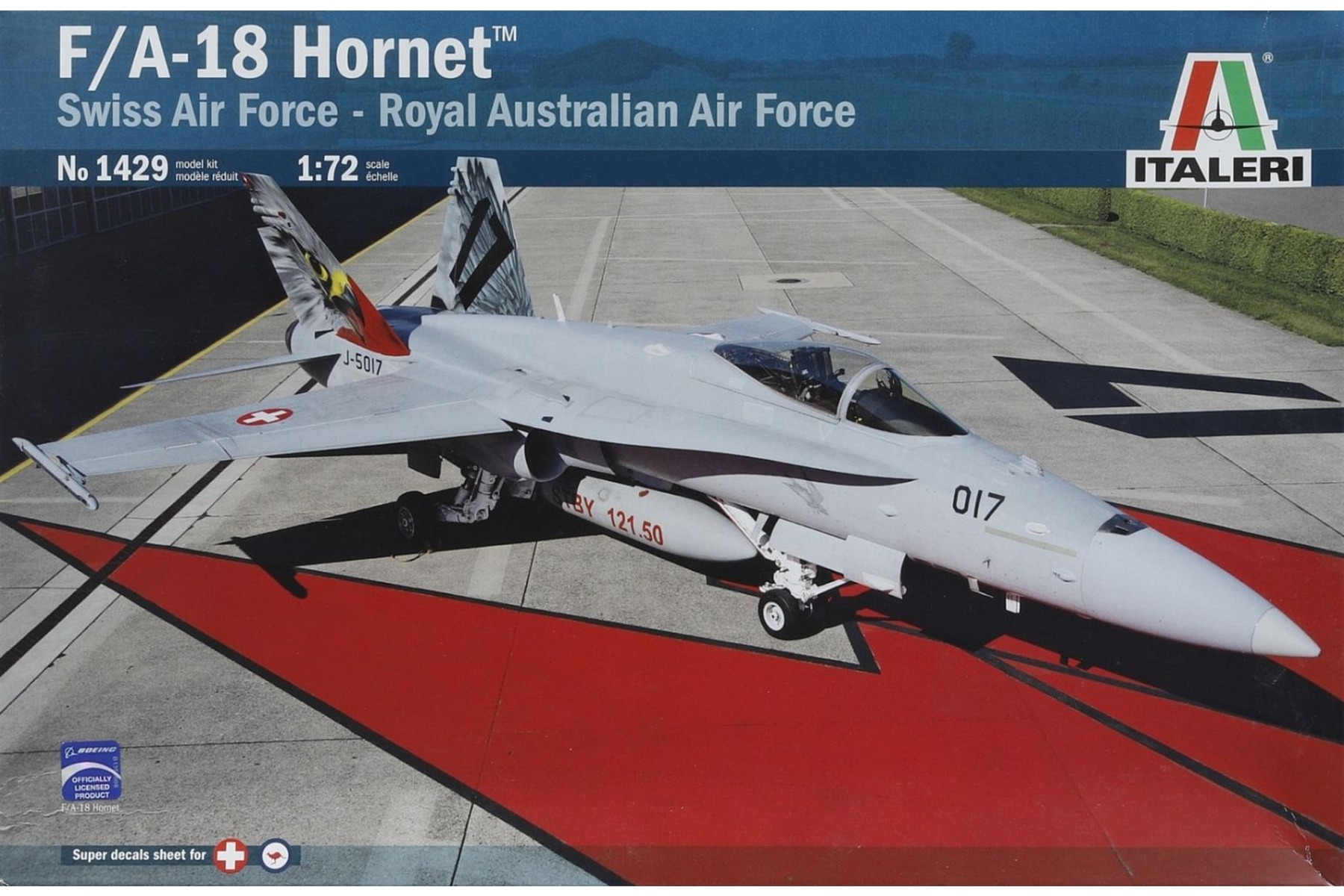 Italeri IT1429 F/A-18 Hornet™ Swiss Air Force - Royal Australian Air Force, model kit