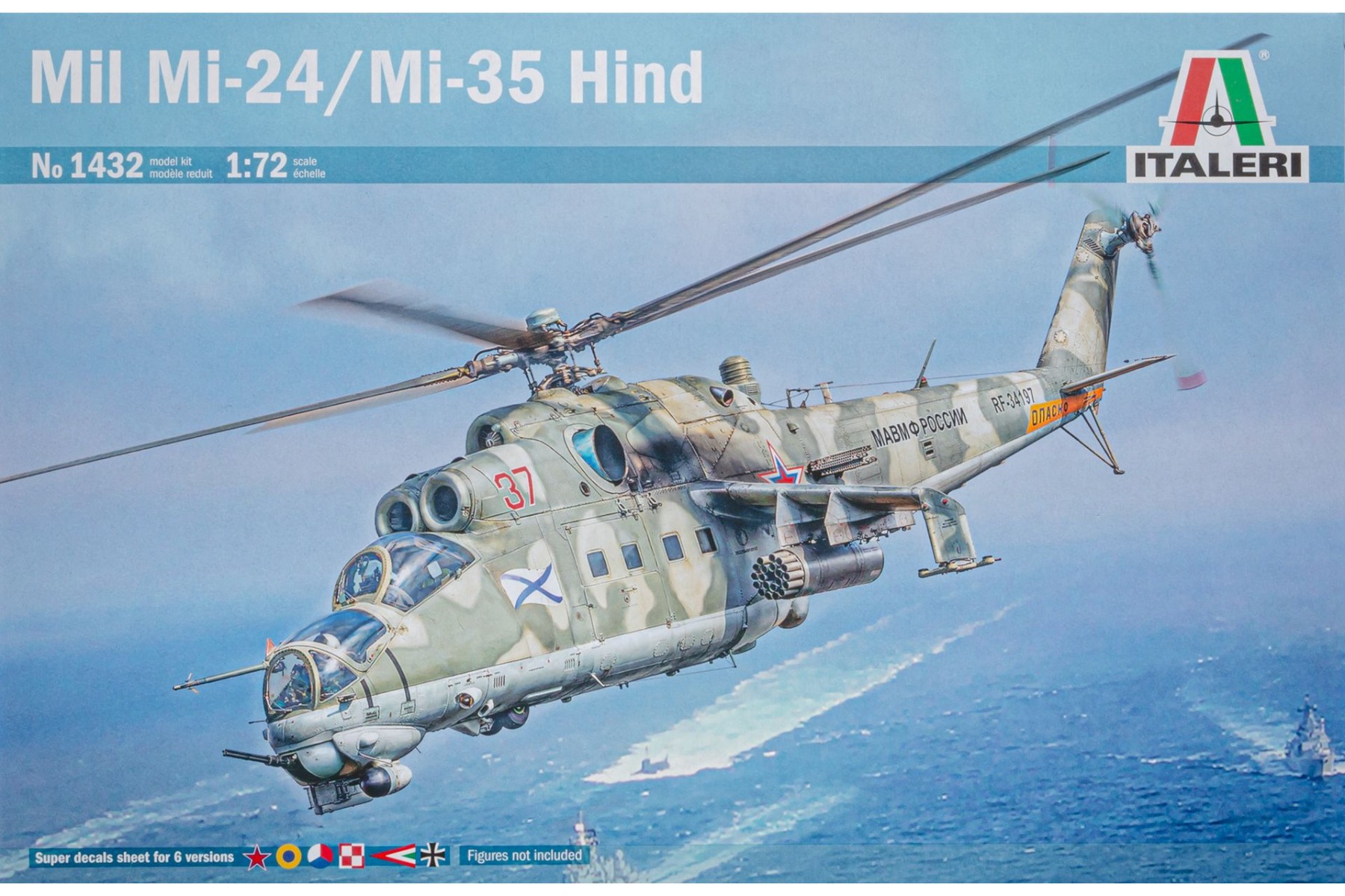 Italeri IT1432 Mil Mi-24 / Mil Mi-35 Hind, model kit