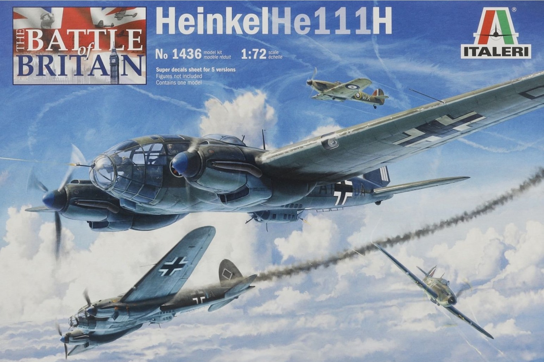 Italeri IT1436 Heinkel He 111H Battle of Britain 80th Anniversary, model kit