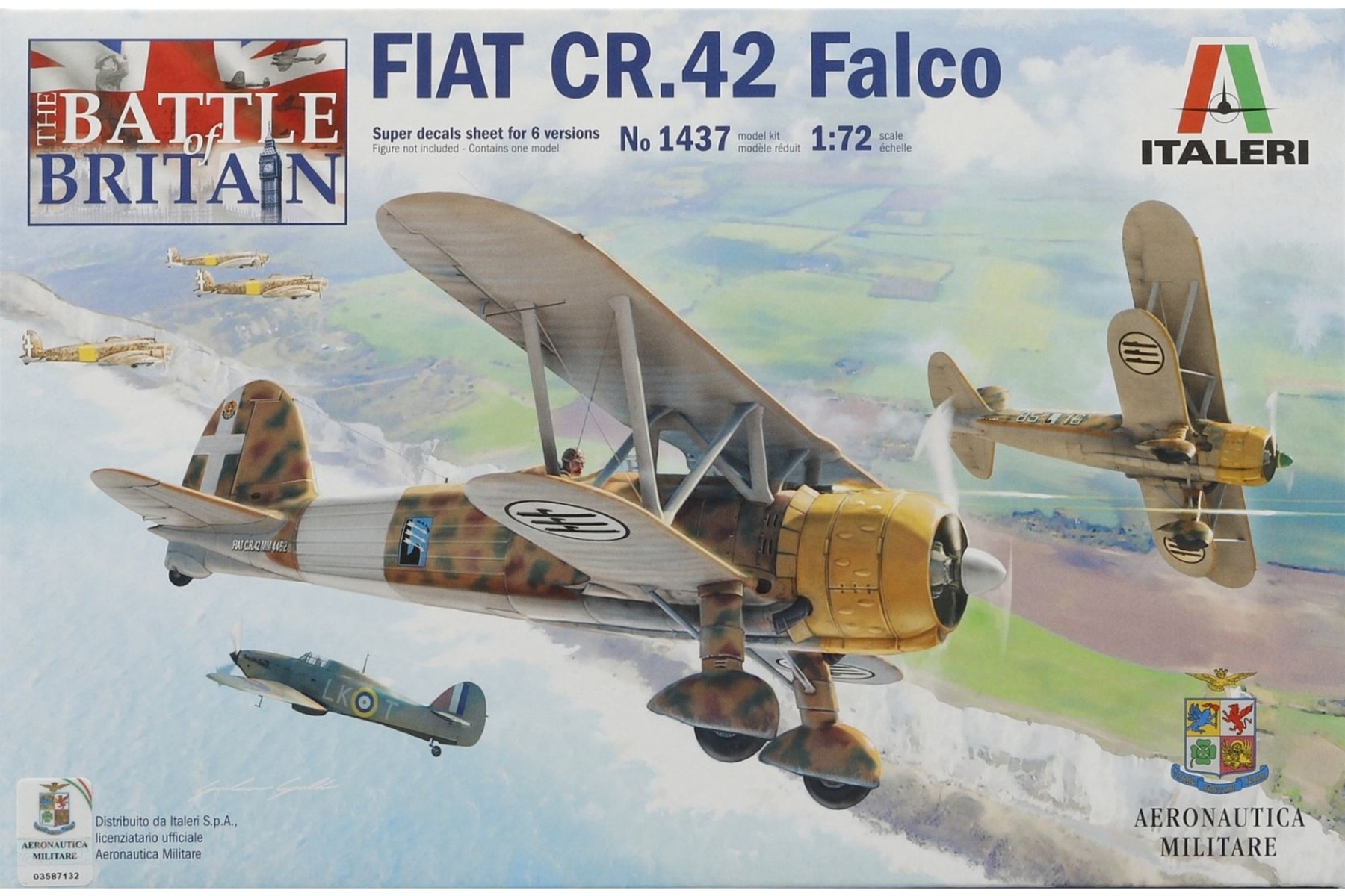 Italeri IT1437 Fiat CR.42 “Falco” - Battle of Britain, model kit