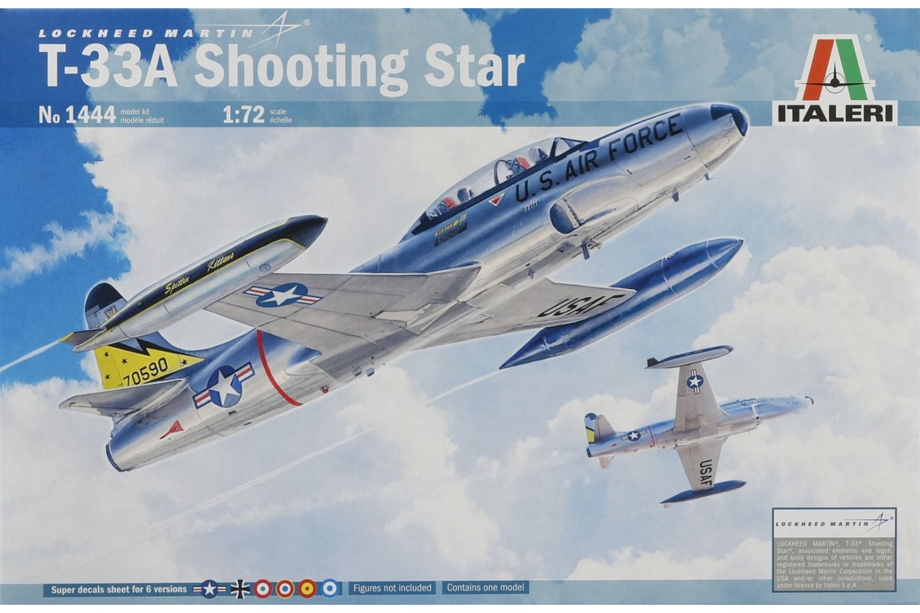 Italeri IT1444 Lockheed Martin T-33A “Shooting Star”, model kit