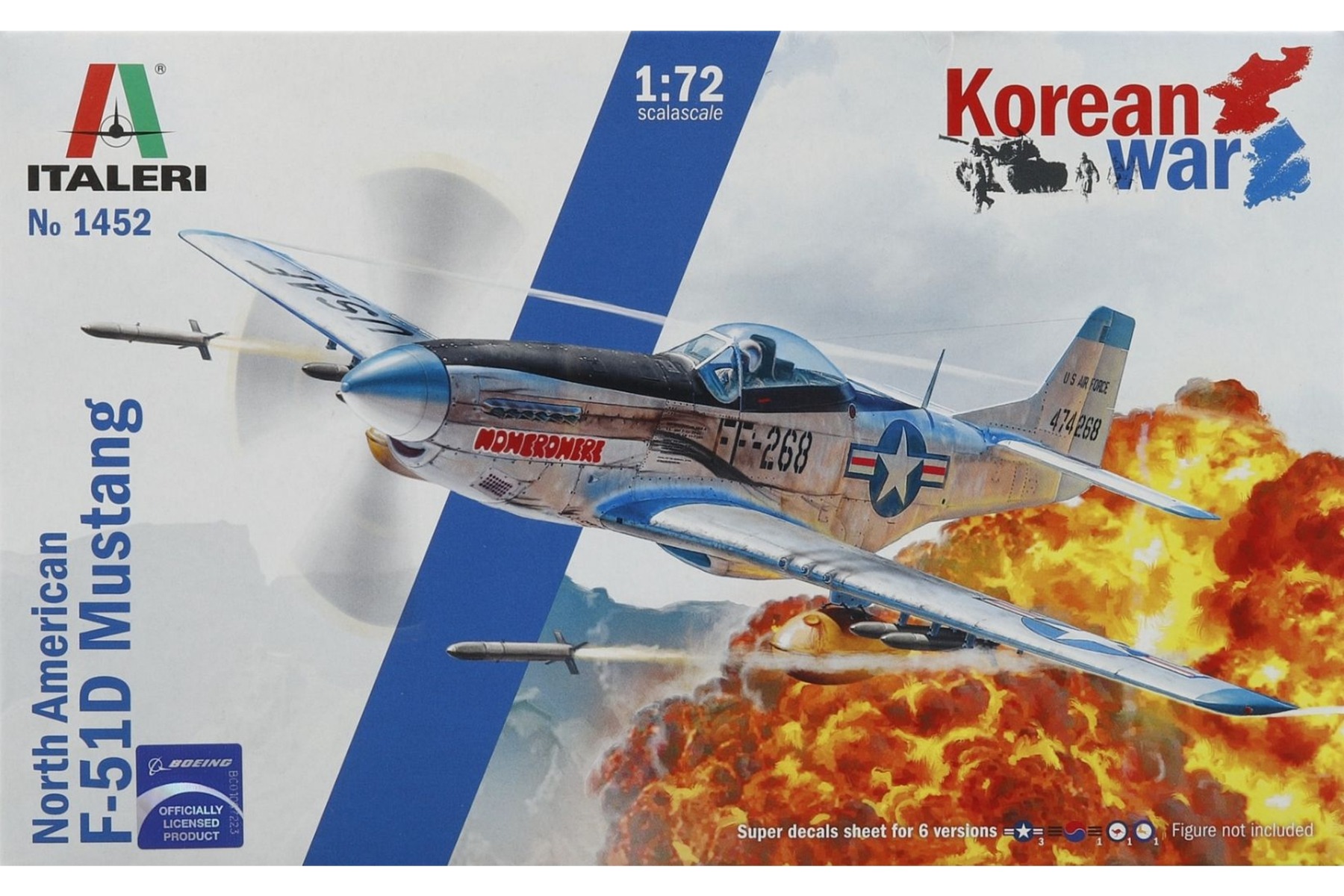 Italeri IT1452 North American F-51D Mustang, Korean War, model kit