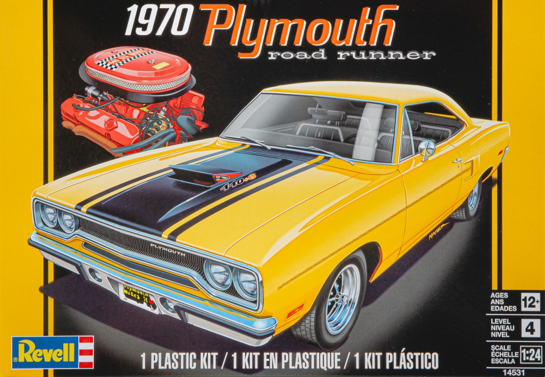 Revell RE14531 Plymouth Roadrunner, 1970, model kit