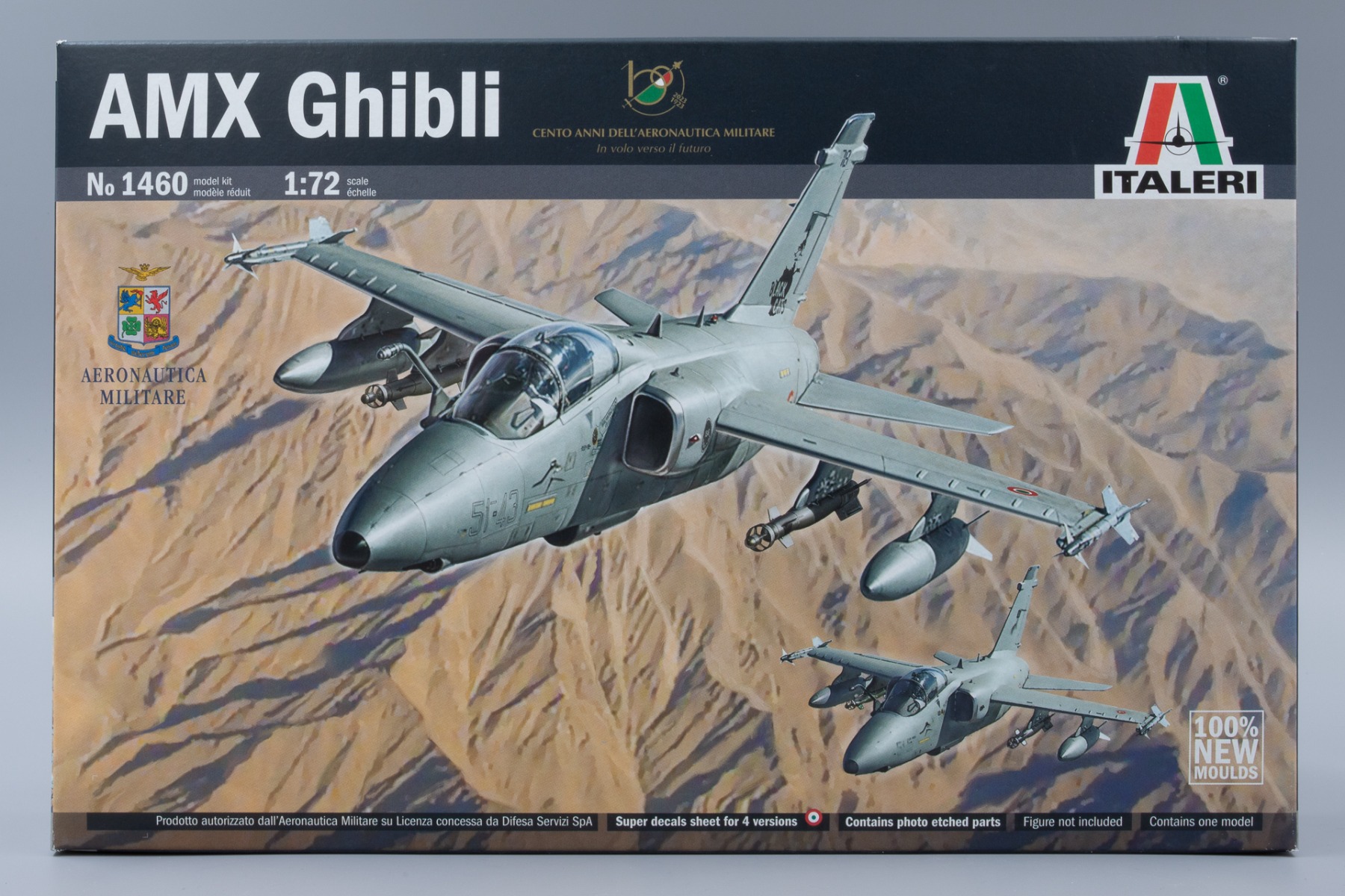 Italeri IT1460 Ground attack aircraft AMX Ghibli, model kit