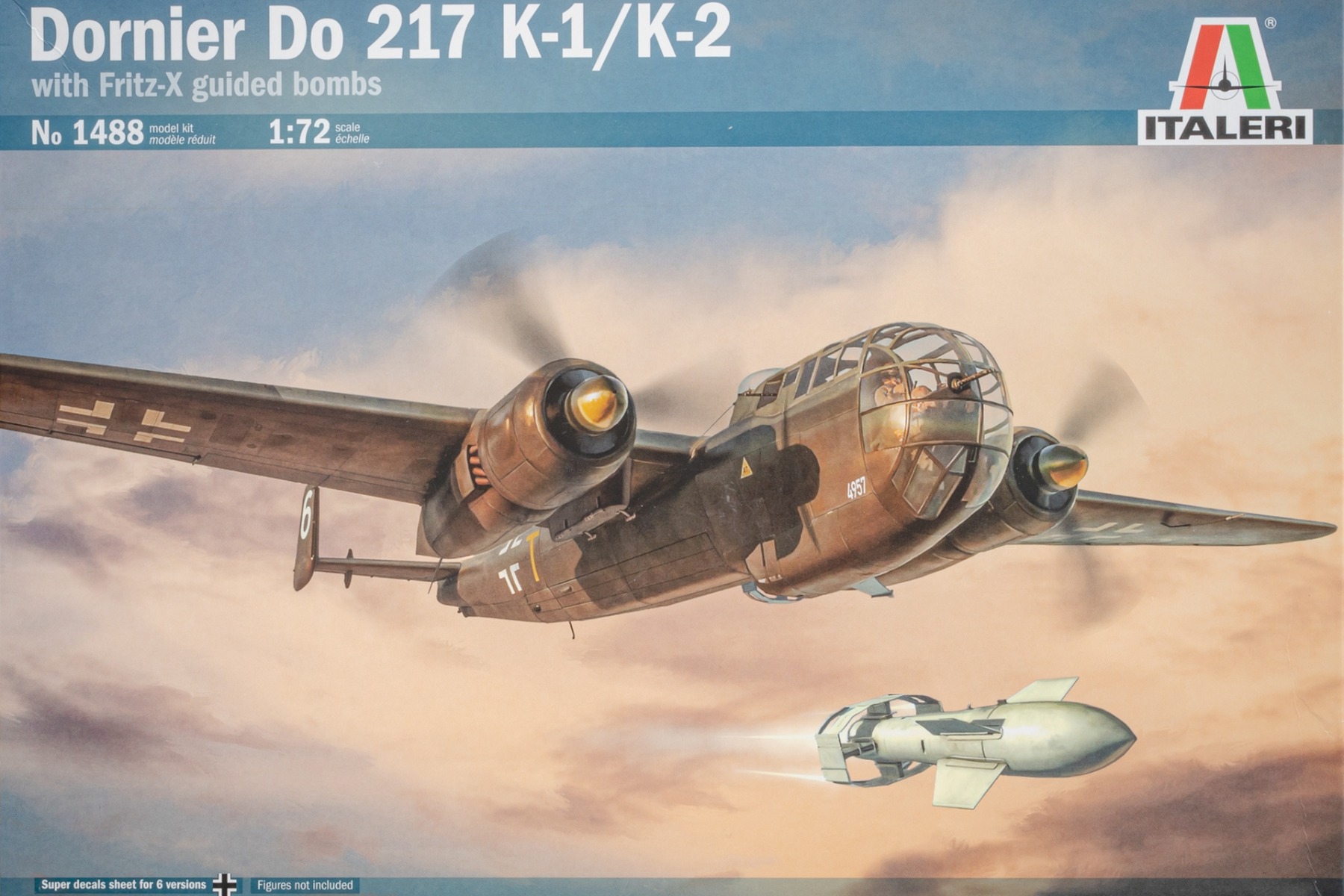 Italeri IT1488 Dornier Do 217K-1/K-2 w/ Fritz-X, model kit