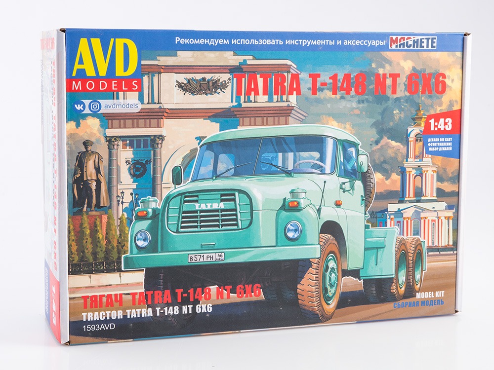 1593AVD Tatra T-148 NT 6x6 tractor truck, model kit