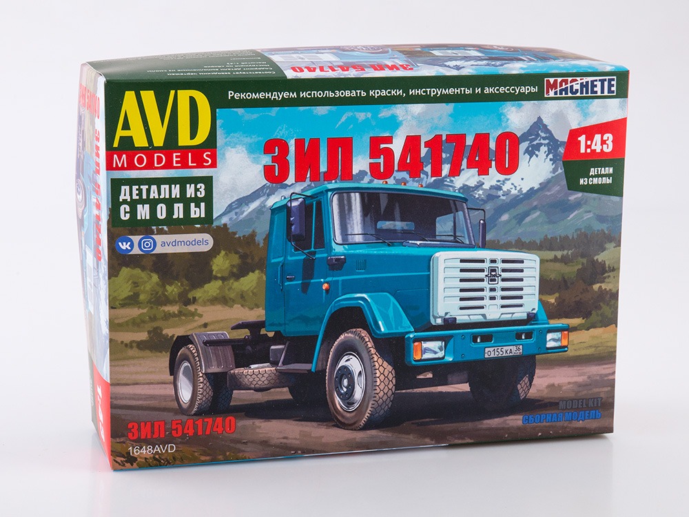 1648AVD ZIL-541740 tractor truck, model kit