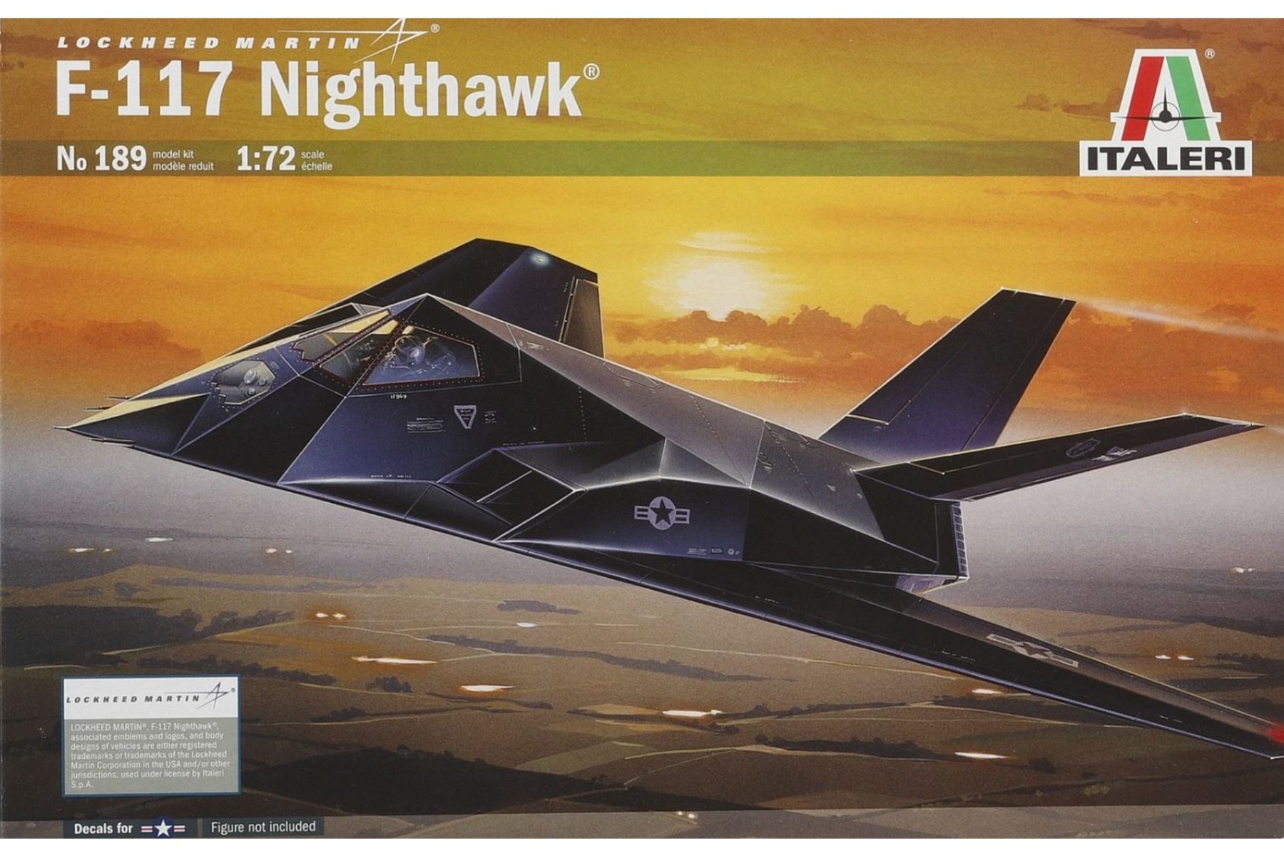Italeri IT0189 Lockheed Martin F-117 Nighthawk, model kit